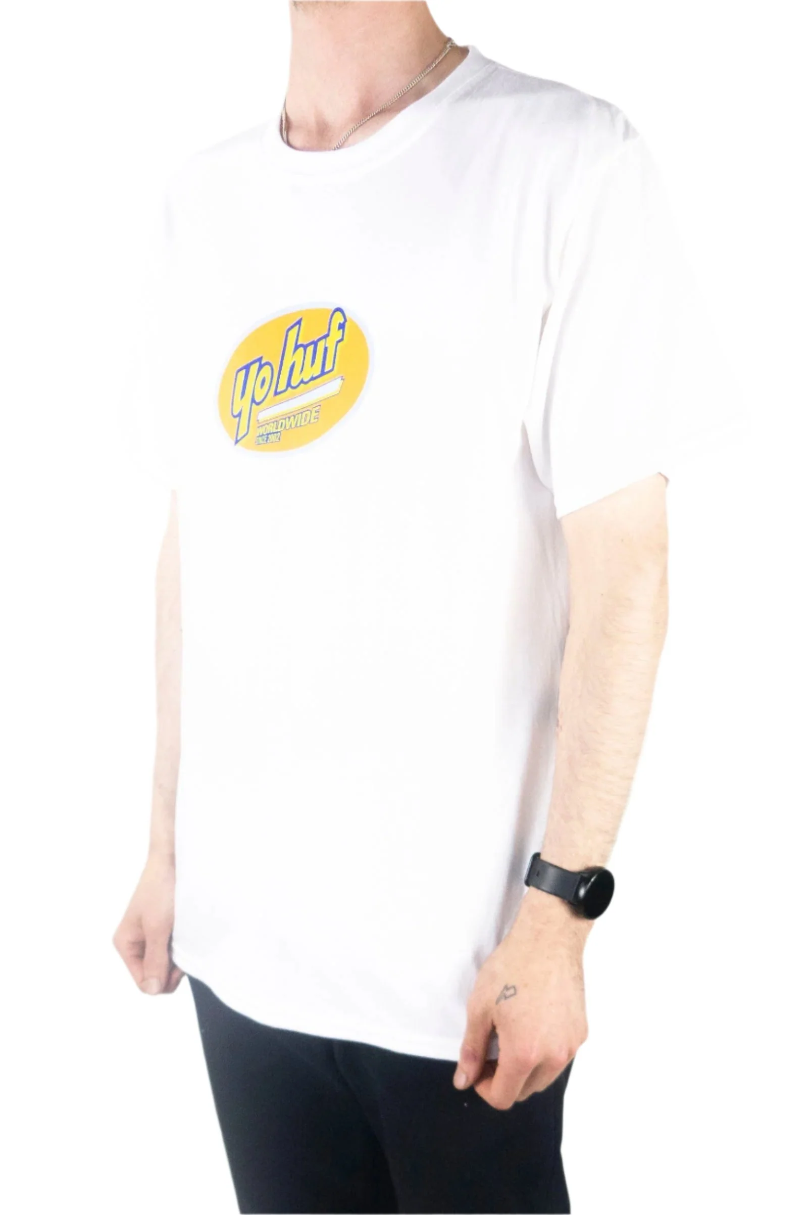 HUF YO HUF T-Shirt - White - Image 3