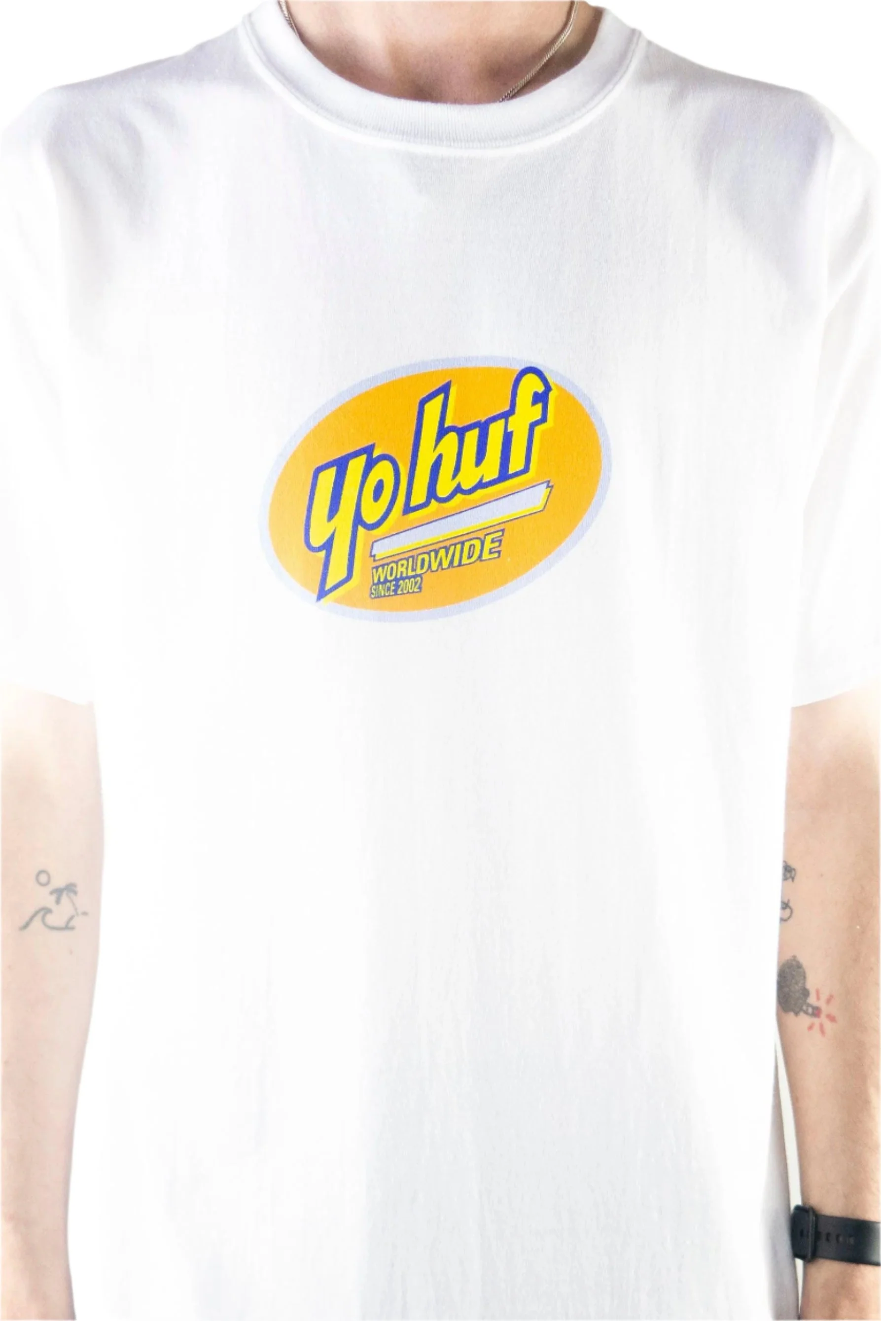 HUF YO HUF T-Shirt - White - Image 4