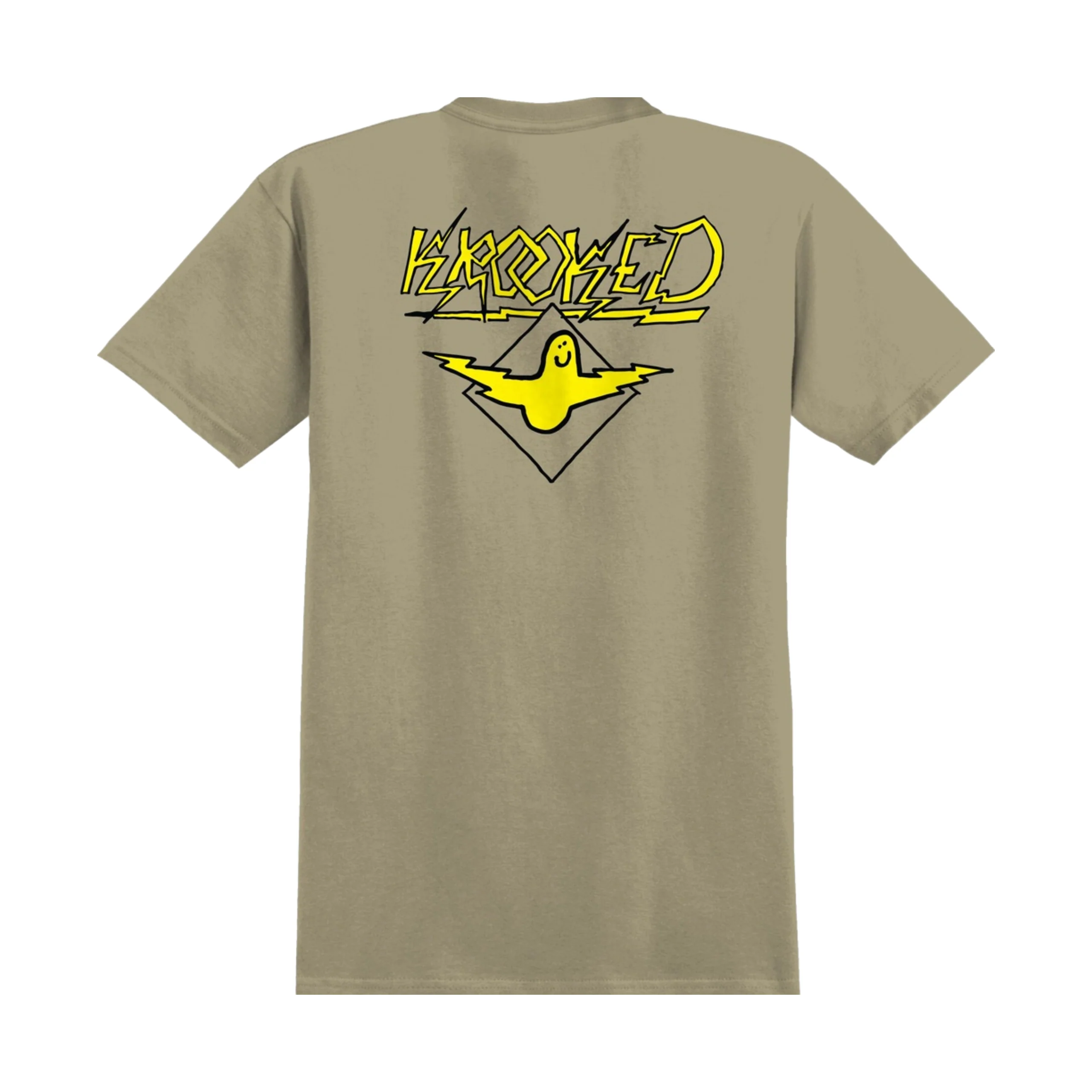 Krooked Bird Lightening T-Shirt - Sand / Yellow - Image 2