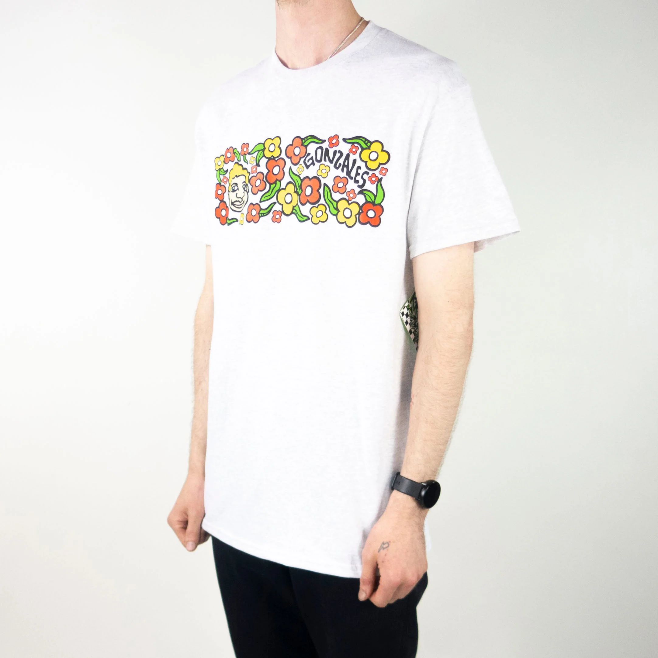 Krooked Sweatpants T-Shirt - Ash / Multi - Image 3