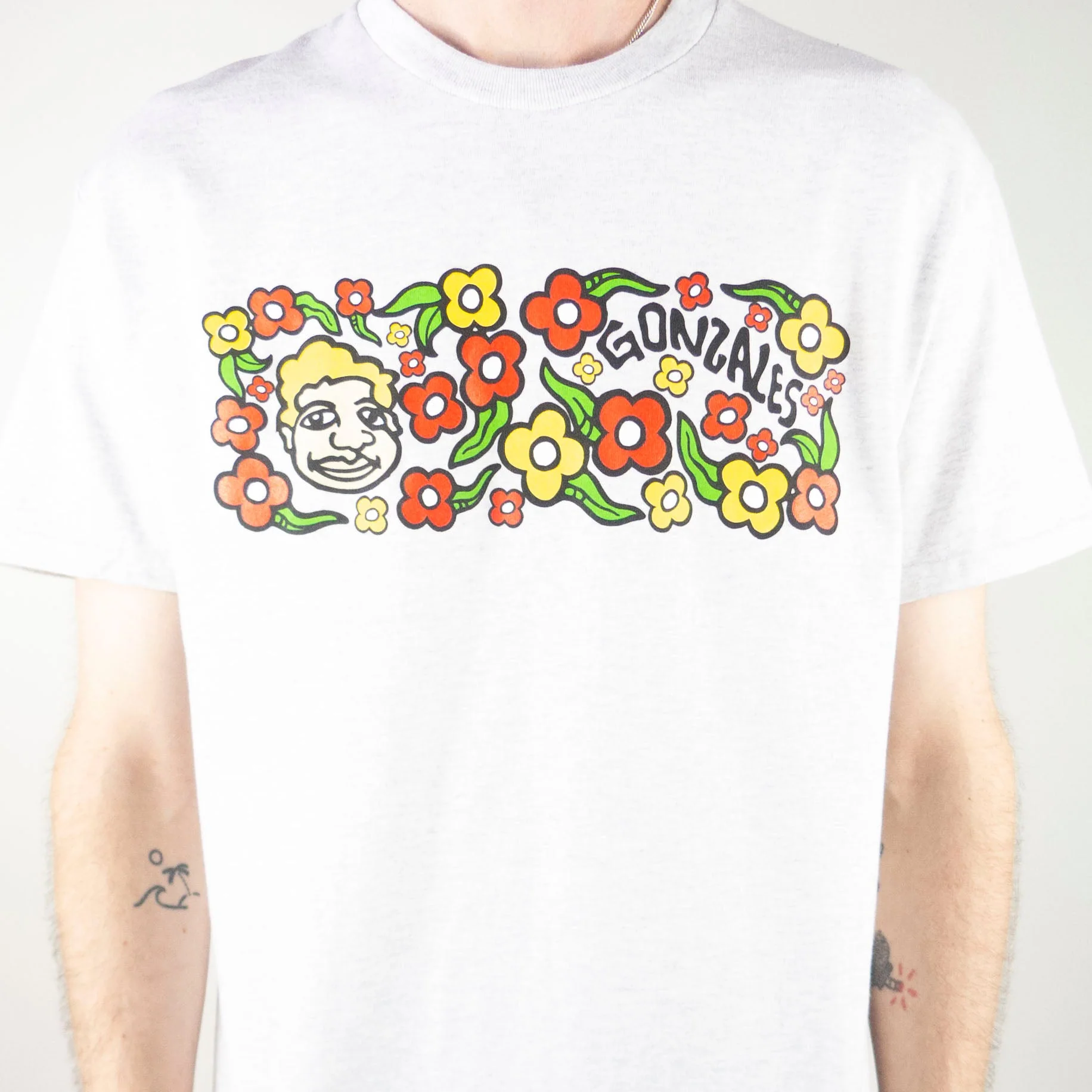 Krooked Sweatpants T-Shirt - Ash / Multi - Image 4