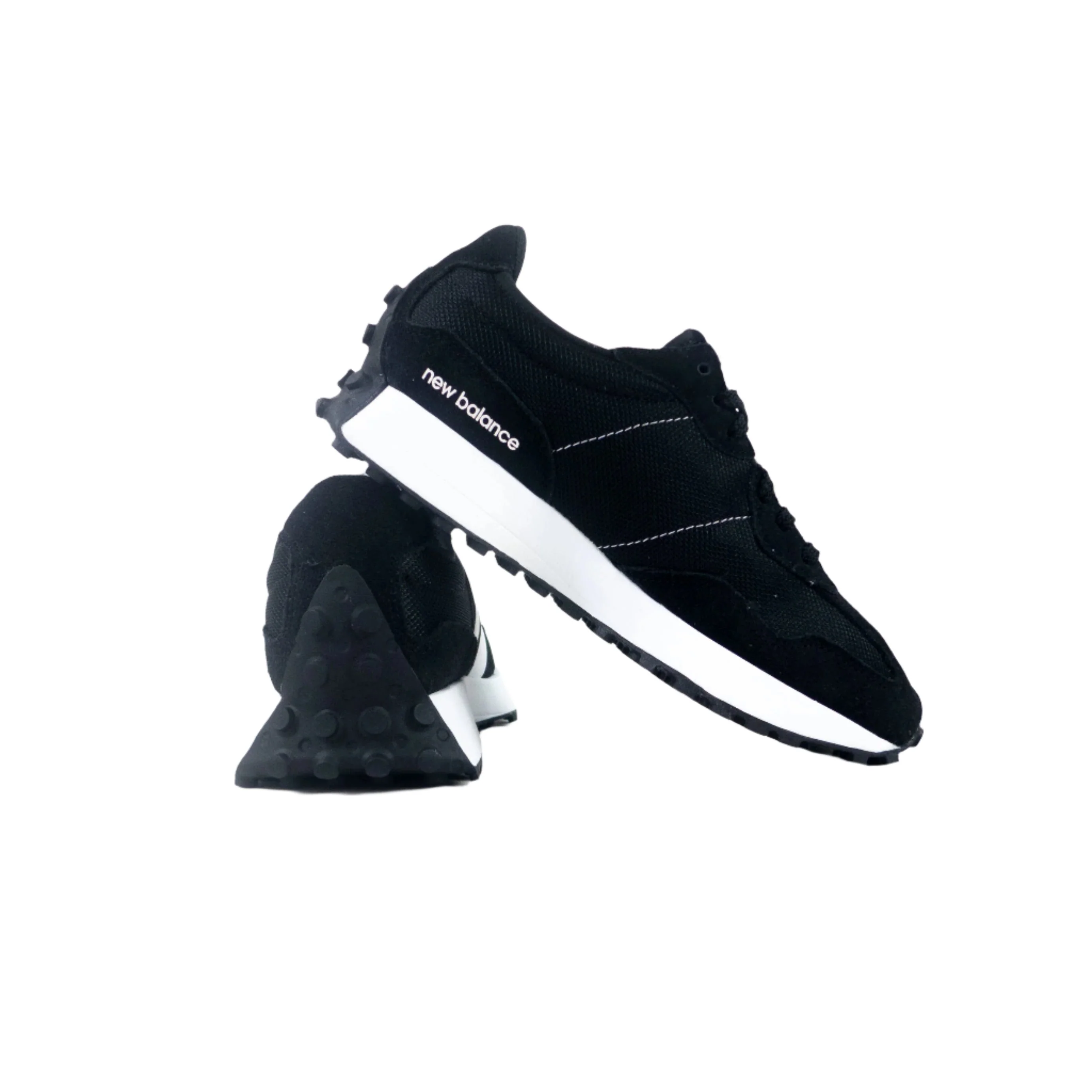New Balance 327 Shoes - Black / White (MS327CBW) - Image 5