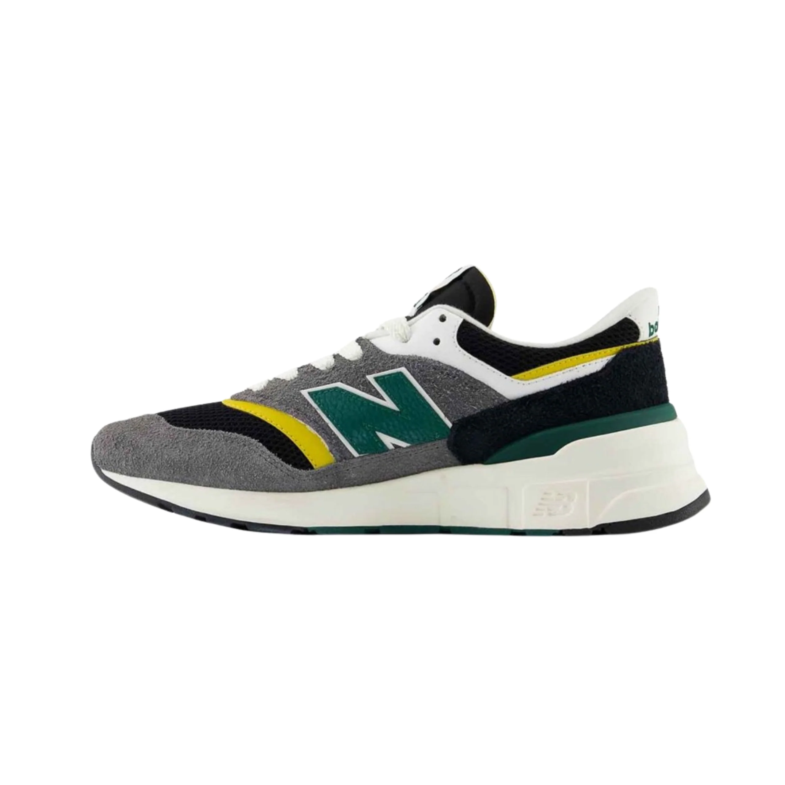 New Balance 997R Shoes - Black / Marsh Green (U997RRA) - Image 3