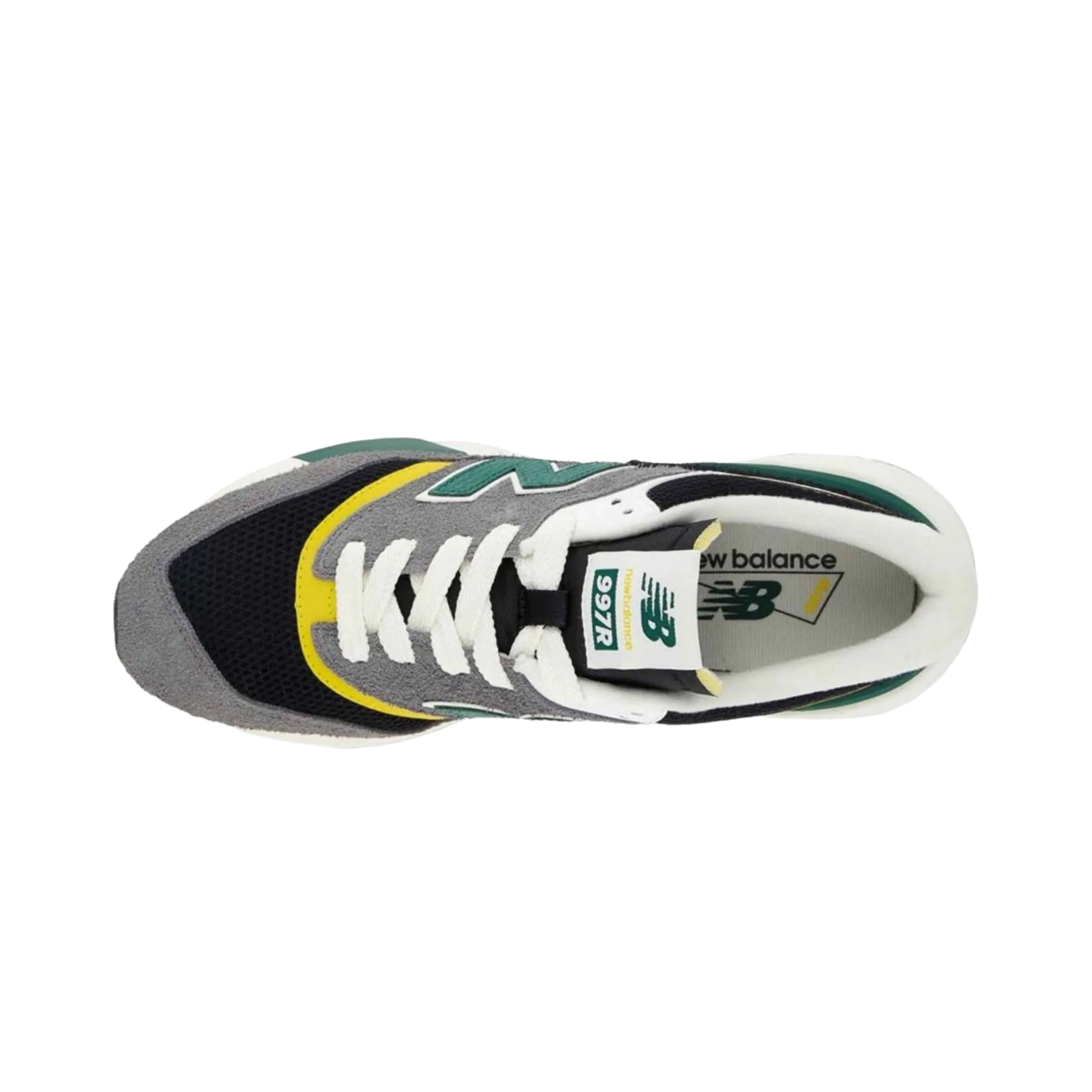 New Balance 997R Shoes - Black / Marsh Green (U997RRA) - Image 4