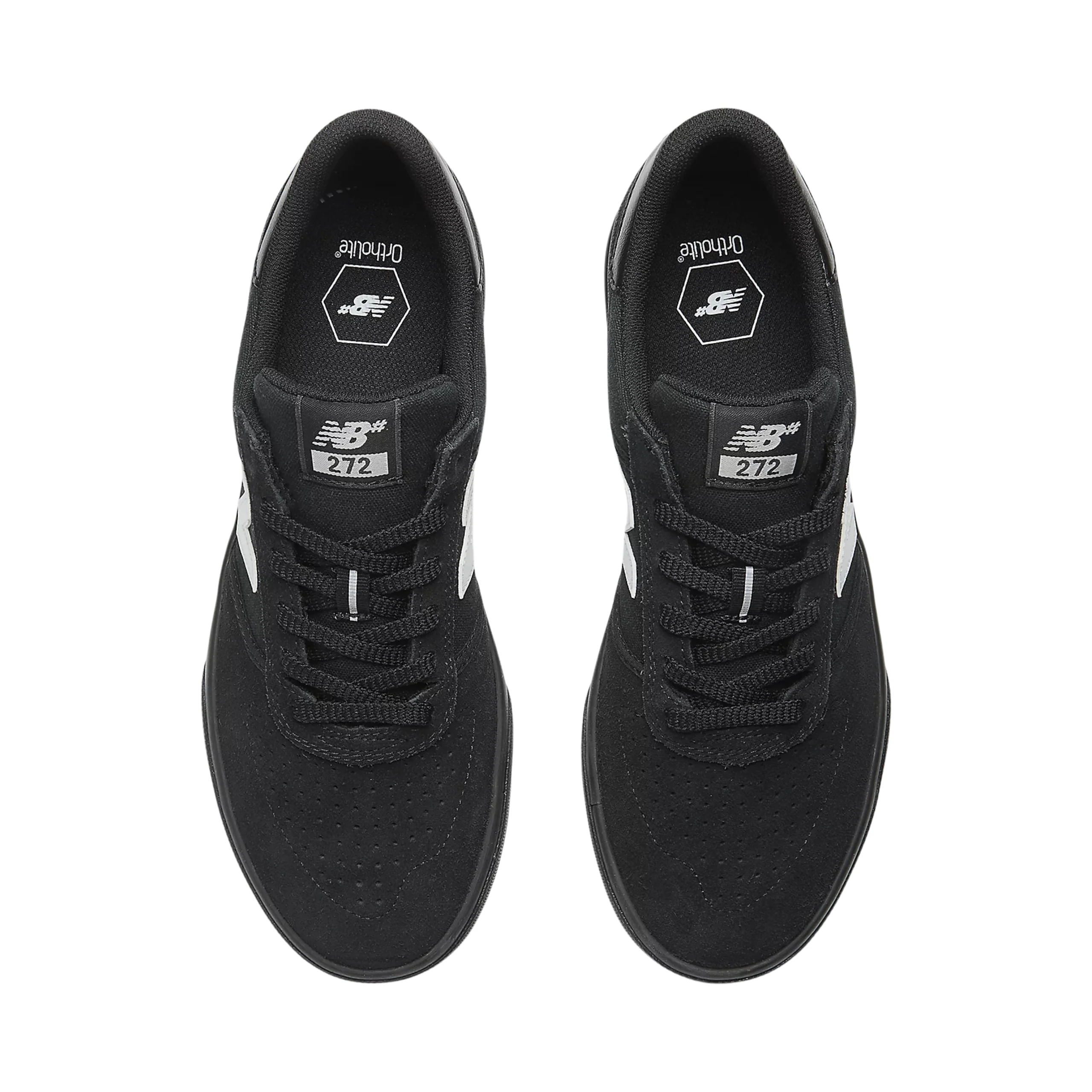 New Balance Numeric 272 Shoes - Black / Black / White (NM272BWD) - Image 4