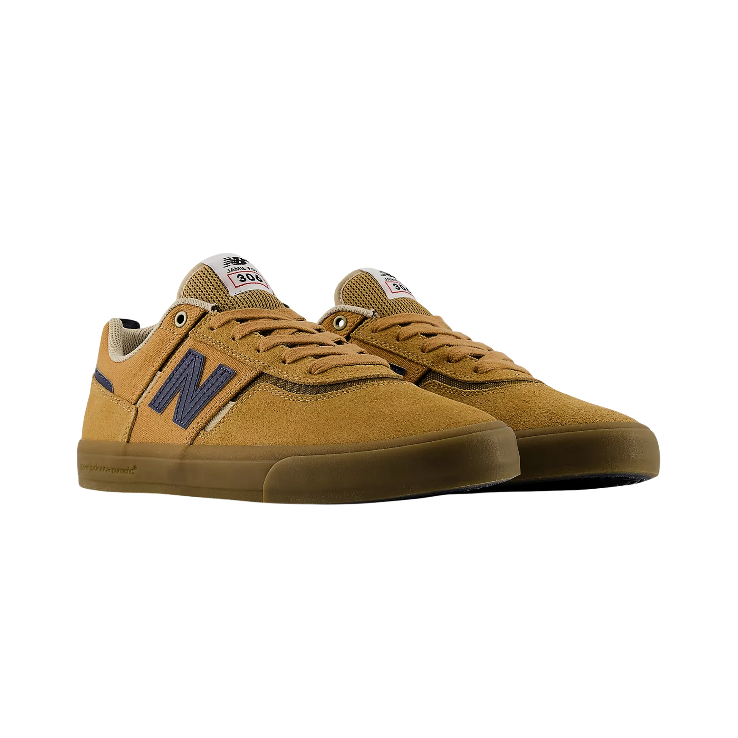 New Balance Numeric 306 Jamie Foy Shoes - Baked Clay / Navy (NM306TNB) - Image 2
