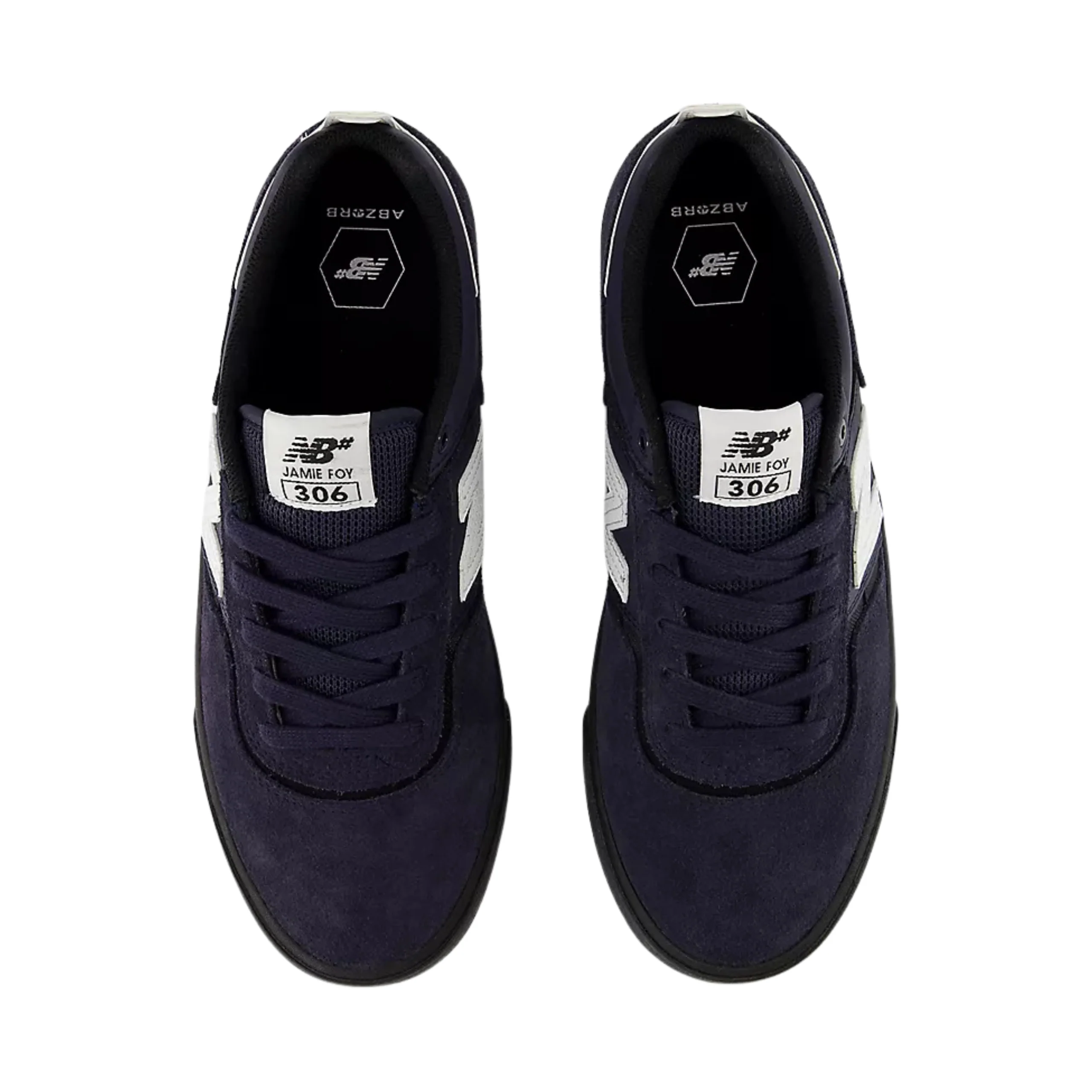 New Balance Numeric 306 Jamie Foy Shoes - Black / White (UN306NSN) - Image 3