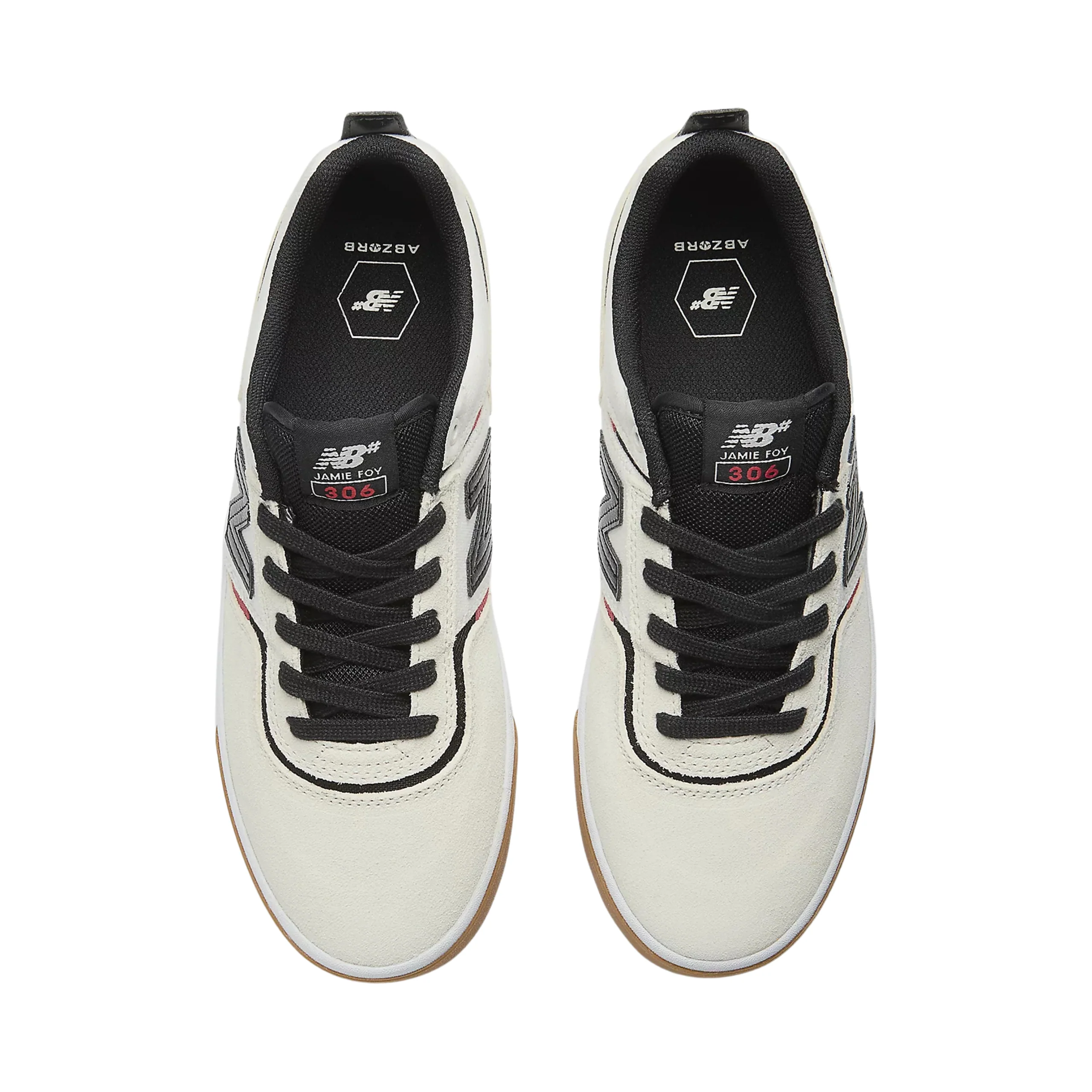 New Balance Numeric 306 Jamie Foy Shoes - Sea Salt / Black (NM306SCI) - Image 4
