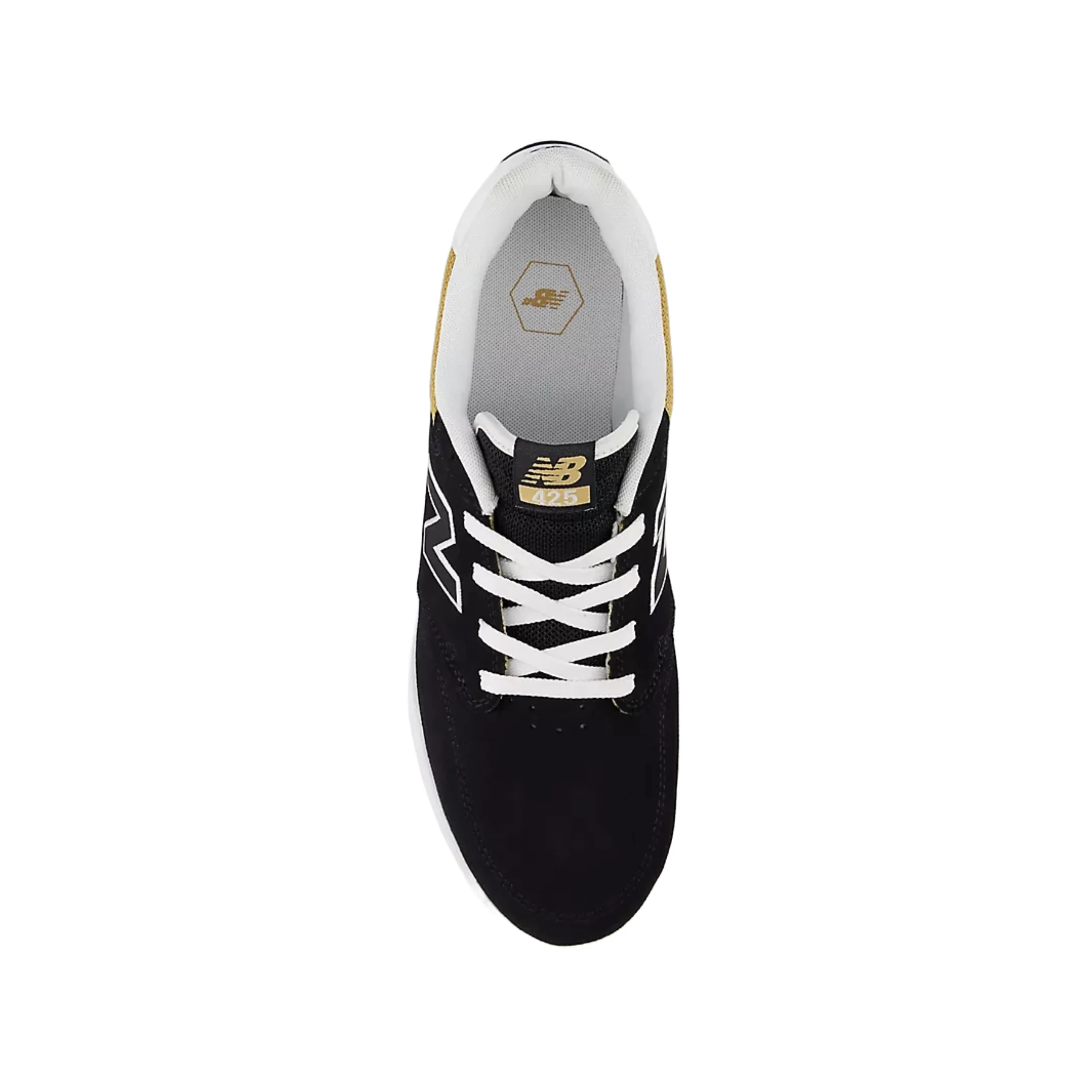 New Balance Numeric 425 Shoes - Black / White (NM425BNT) - Image 4