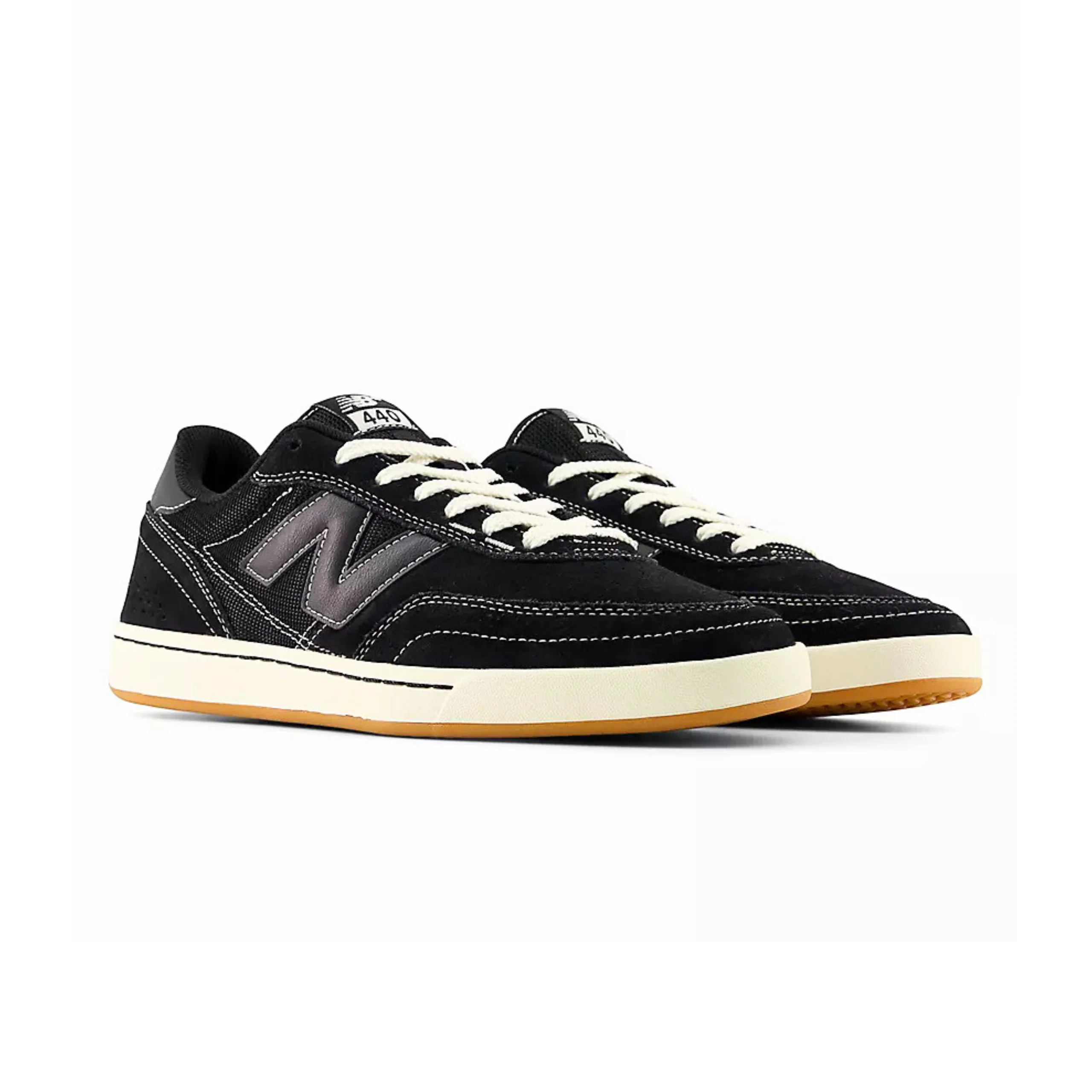 New Balance Numeric 440v2 Shoes - Black / Sea Salt (UN440BCO) - Image 2