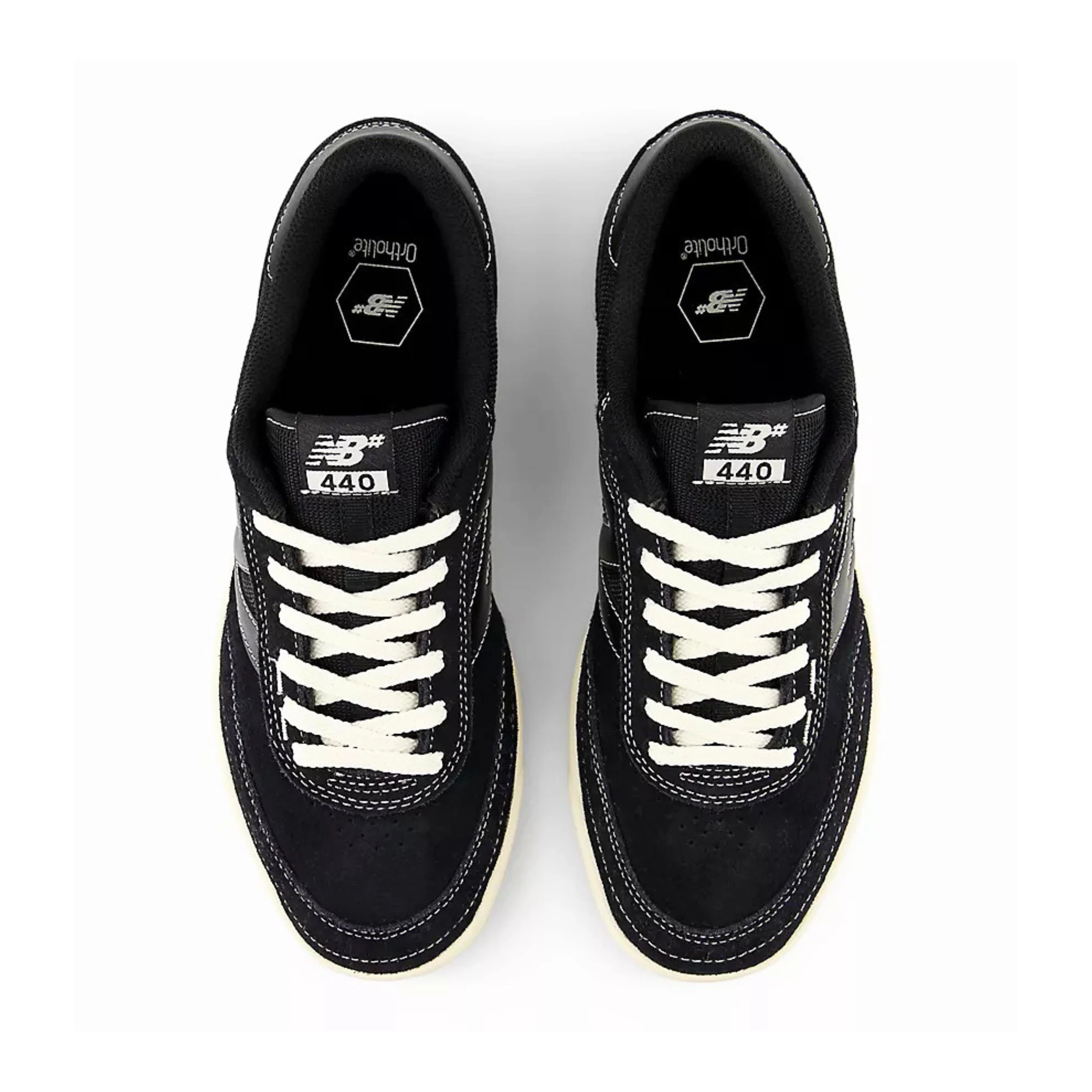 New Balance Numeric 440v2 Shoes - Black / Sea Salt (UN440BCO) - Image 3