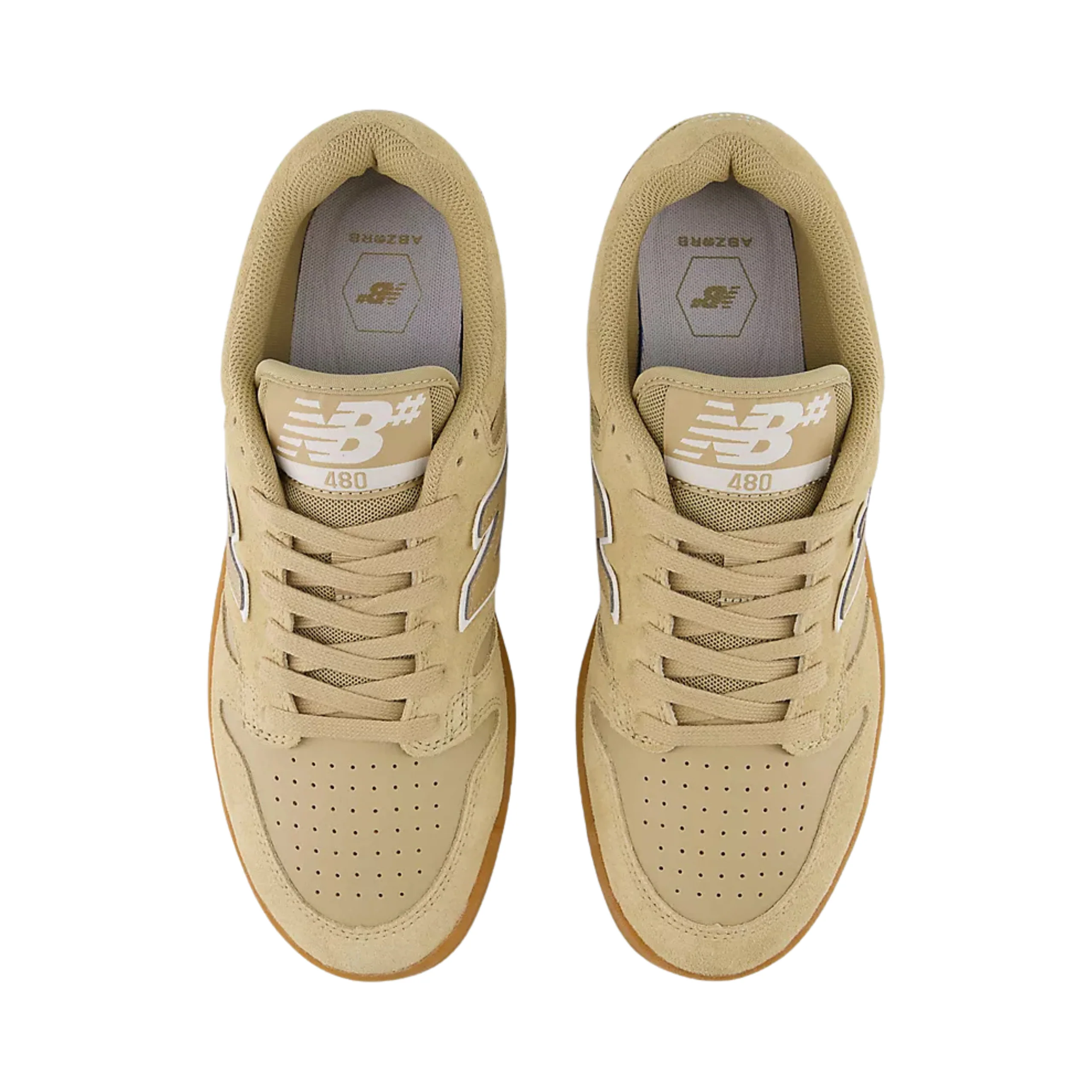New Balance Numeric 480 Shoes - Incense / White (UN480TSG) - Image 3