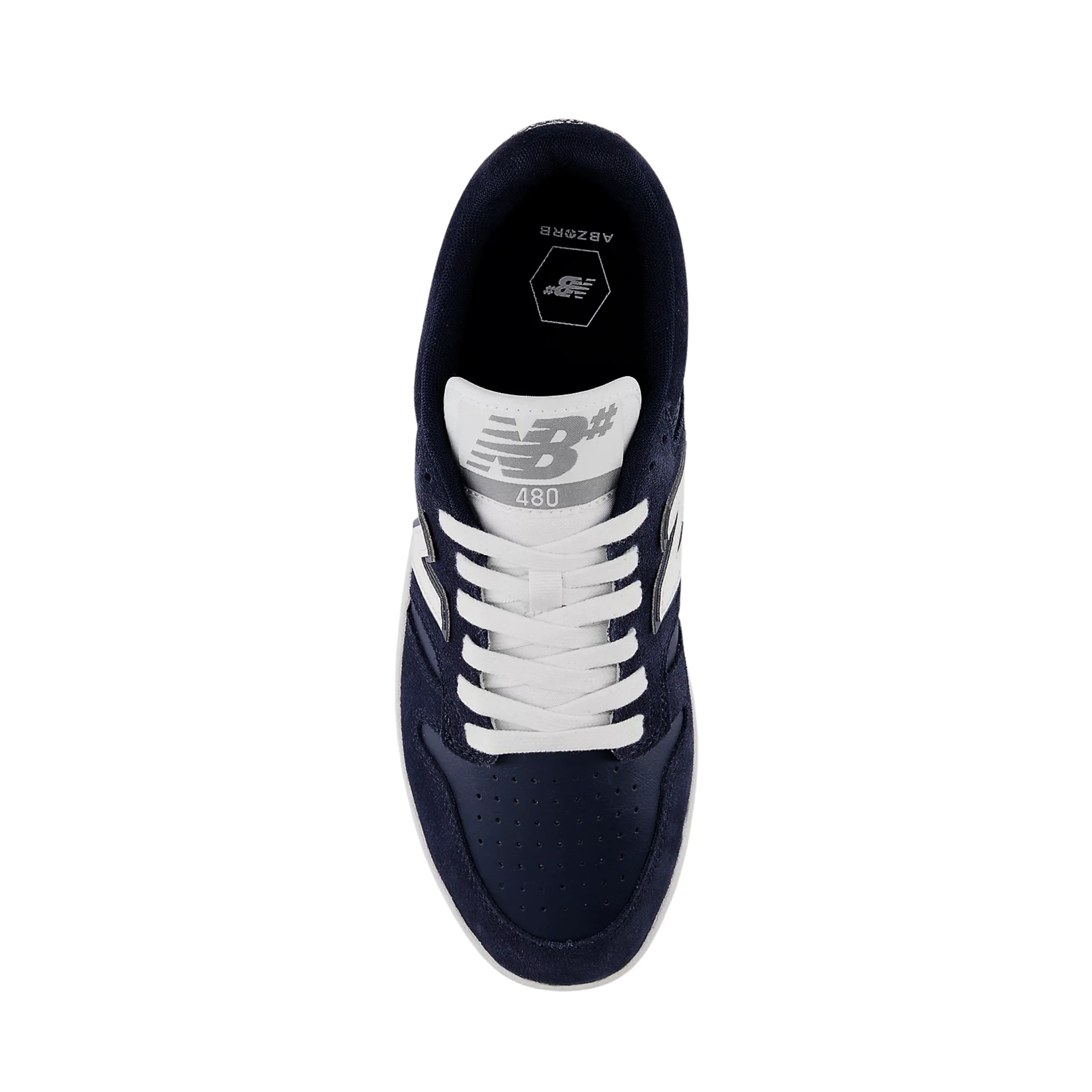 New Balance Numeric 480 Shoes - Navy / White (NM480PRO) - Image 3
