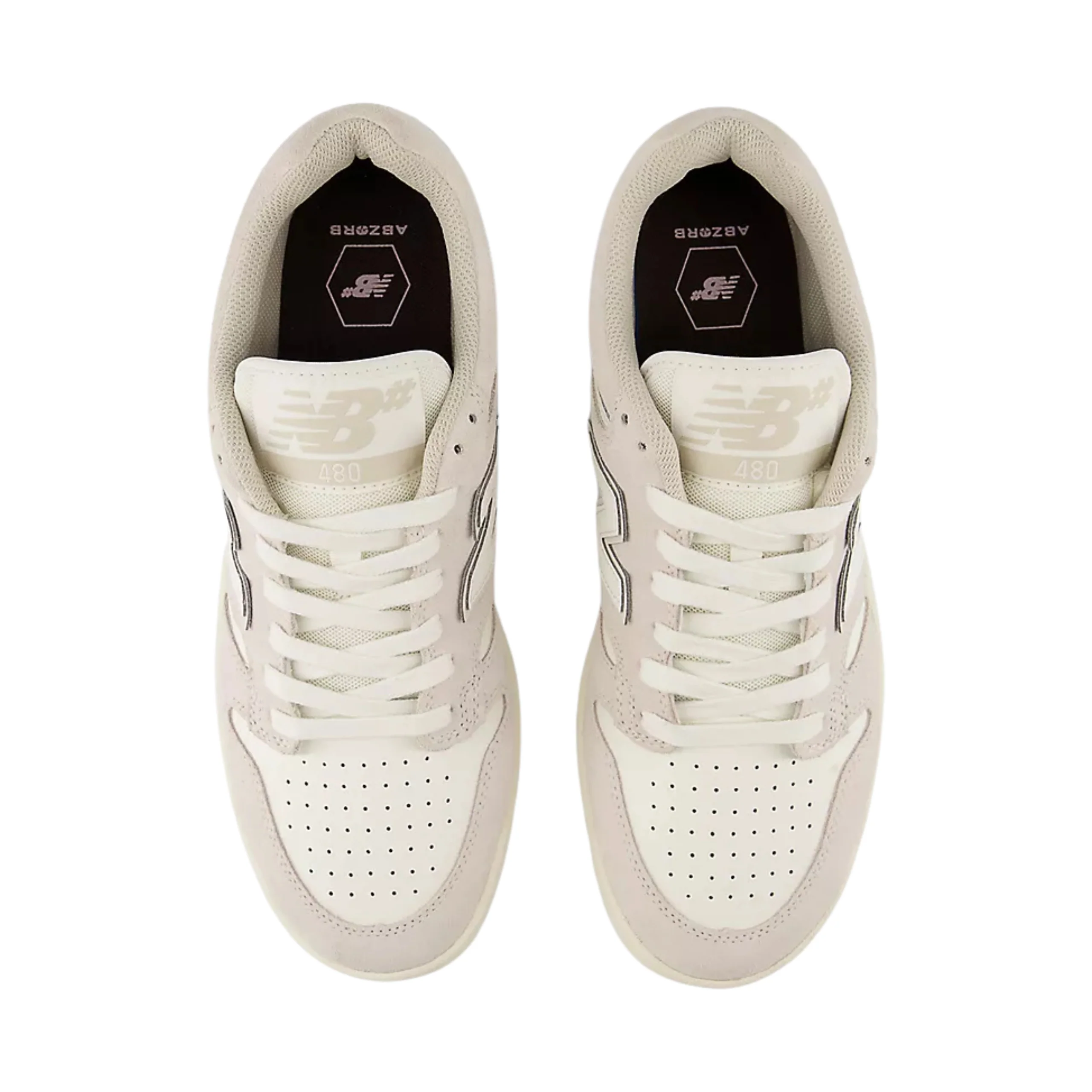 New Balance Numeric 480 Shoes - Sea Salt / Sea Salt (UN480VAN) - Image 4