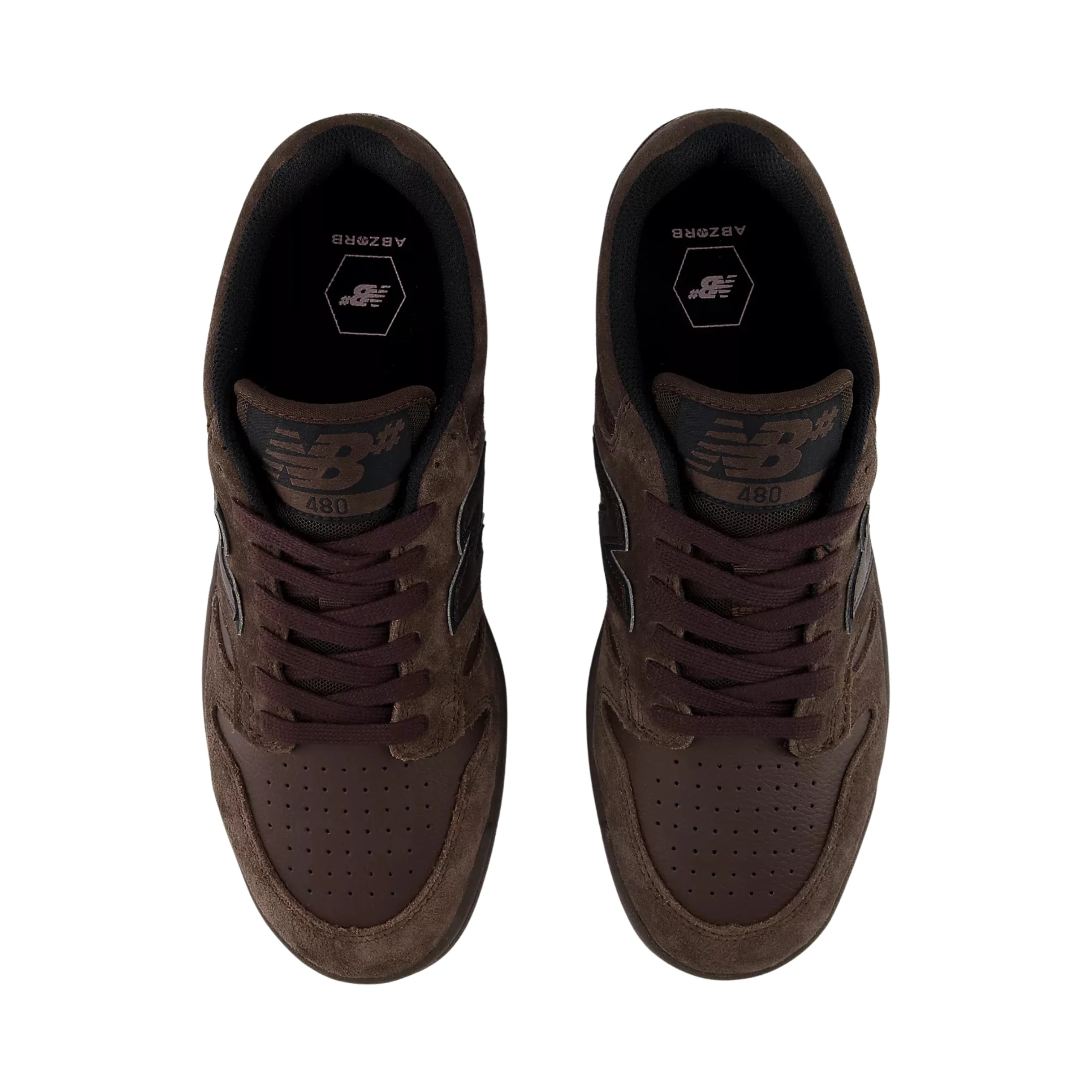 New Balance Numeric 480 Shoes - Chocolate Brown / Chocolate Brown (UN480CHC) - Image 3