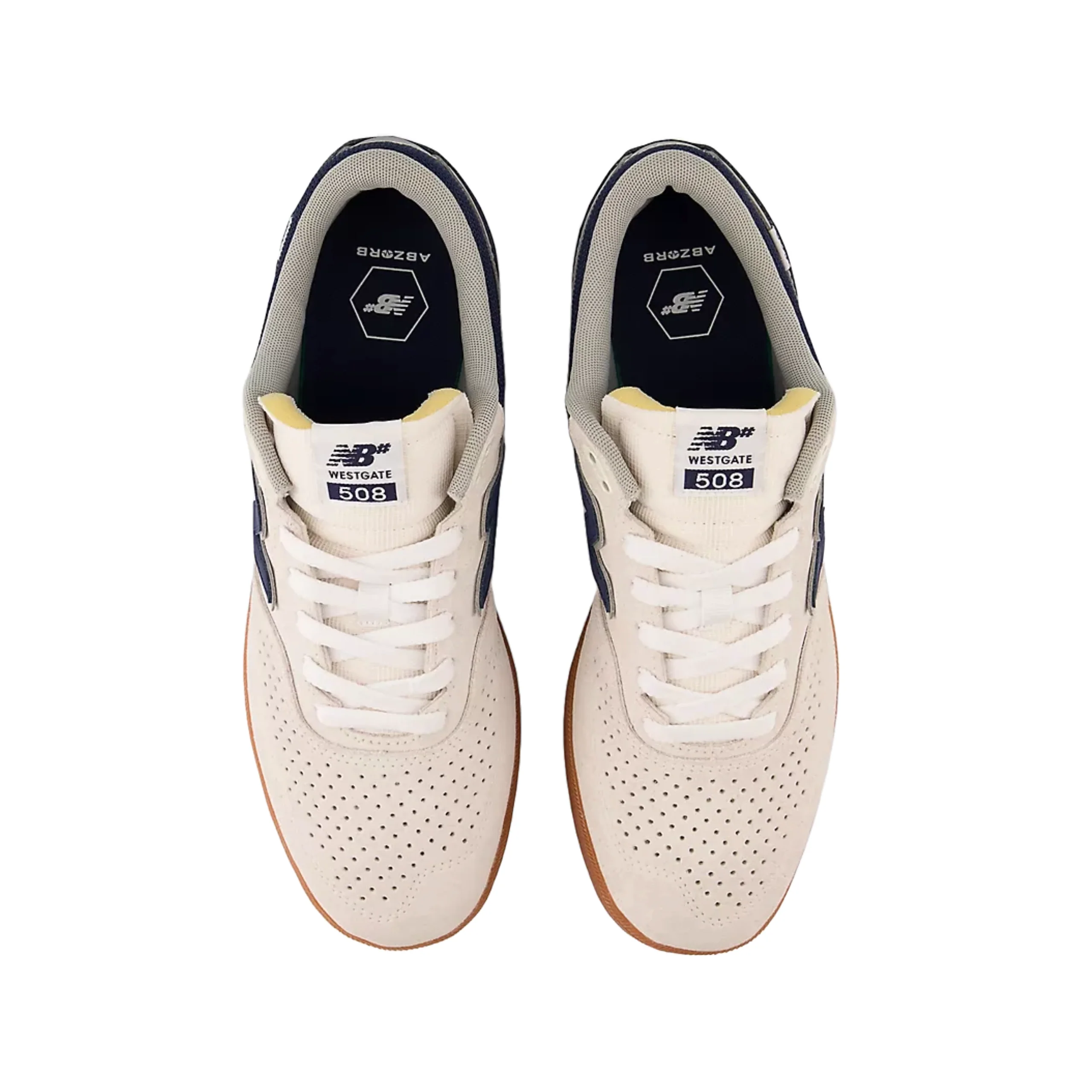 New Balance Numeric 508 Shoes - Sea Salt / Navy (NM508BWT) - Image 3
