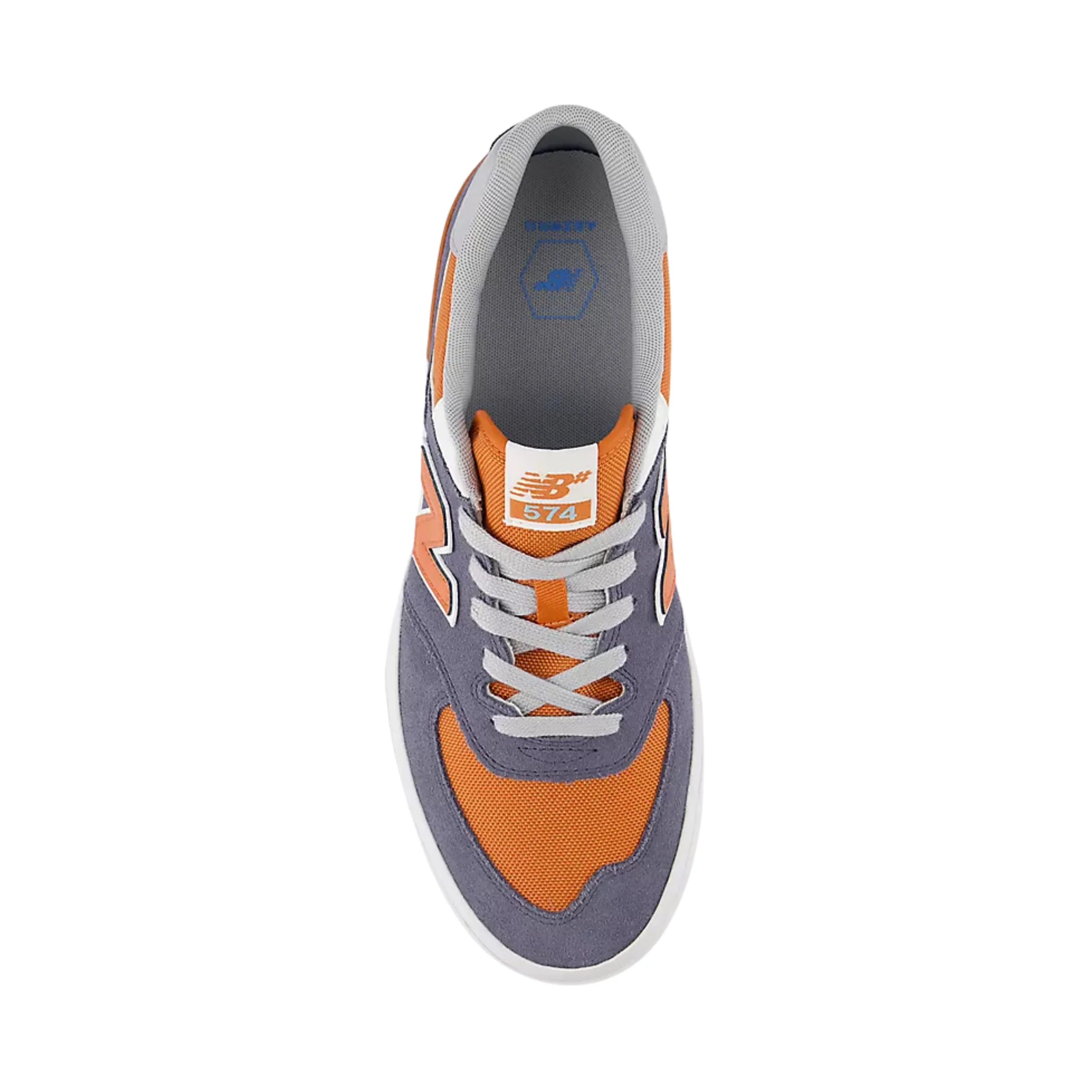 New Balance Numeric 574 Shoes - Dark Arctic Grey / Infield Clay (NM574VBP) - Image 4