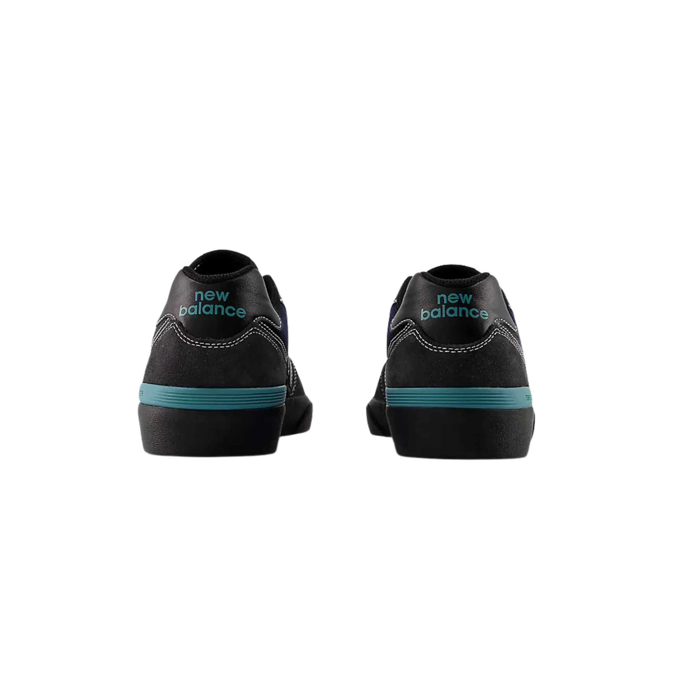New Balance Numeric 574 Shoes - Faded Black / Faded Teal (UN574VGT) - Image 4