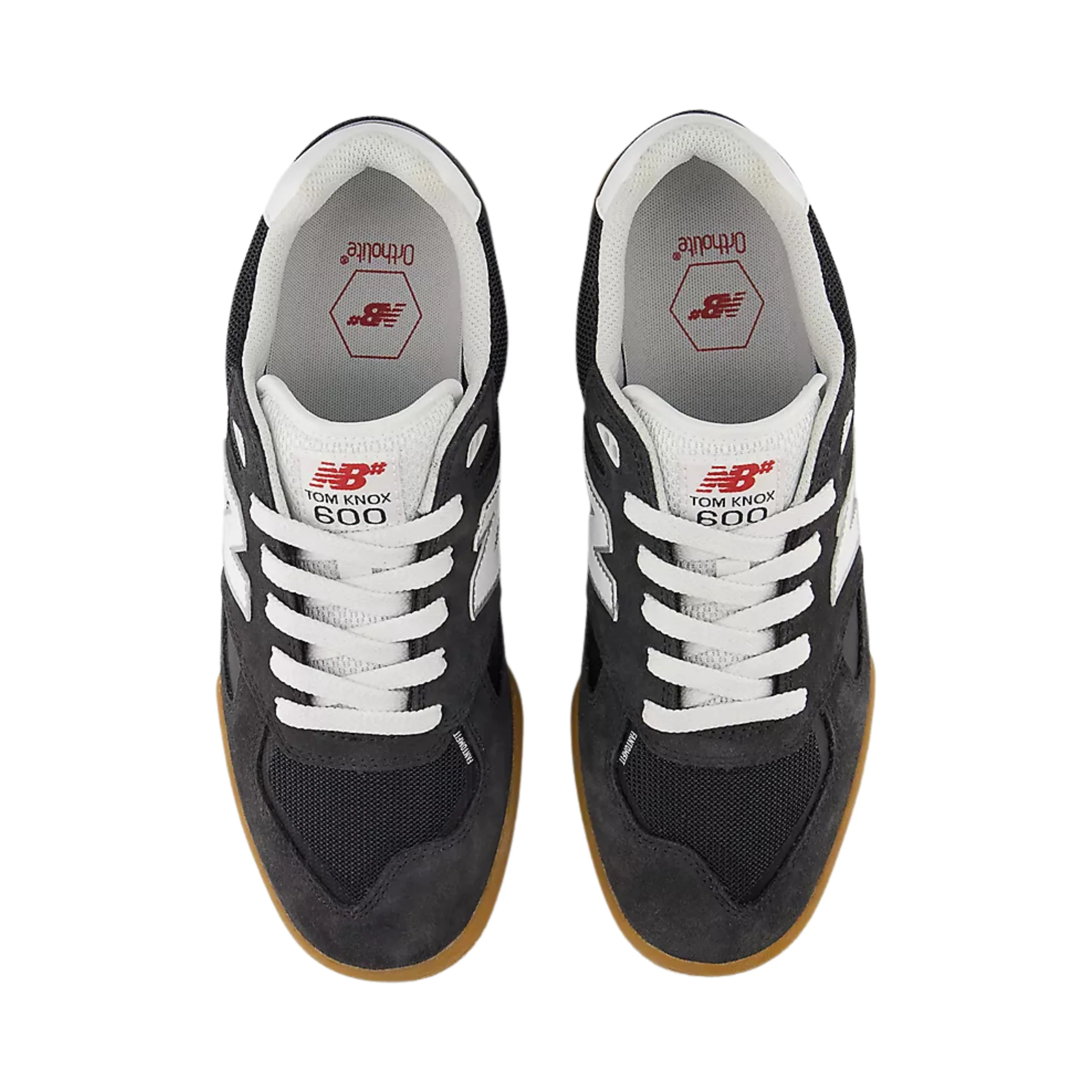 New Balance Numeric 600 Tom Knox Shoes - Phantom / White (UN600PWG) - Image 3