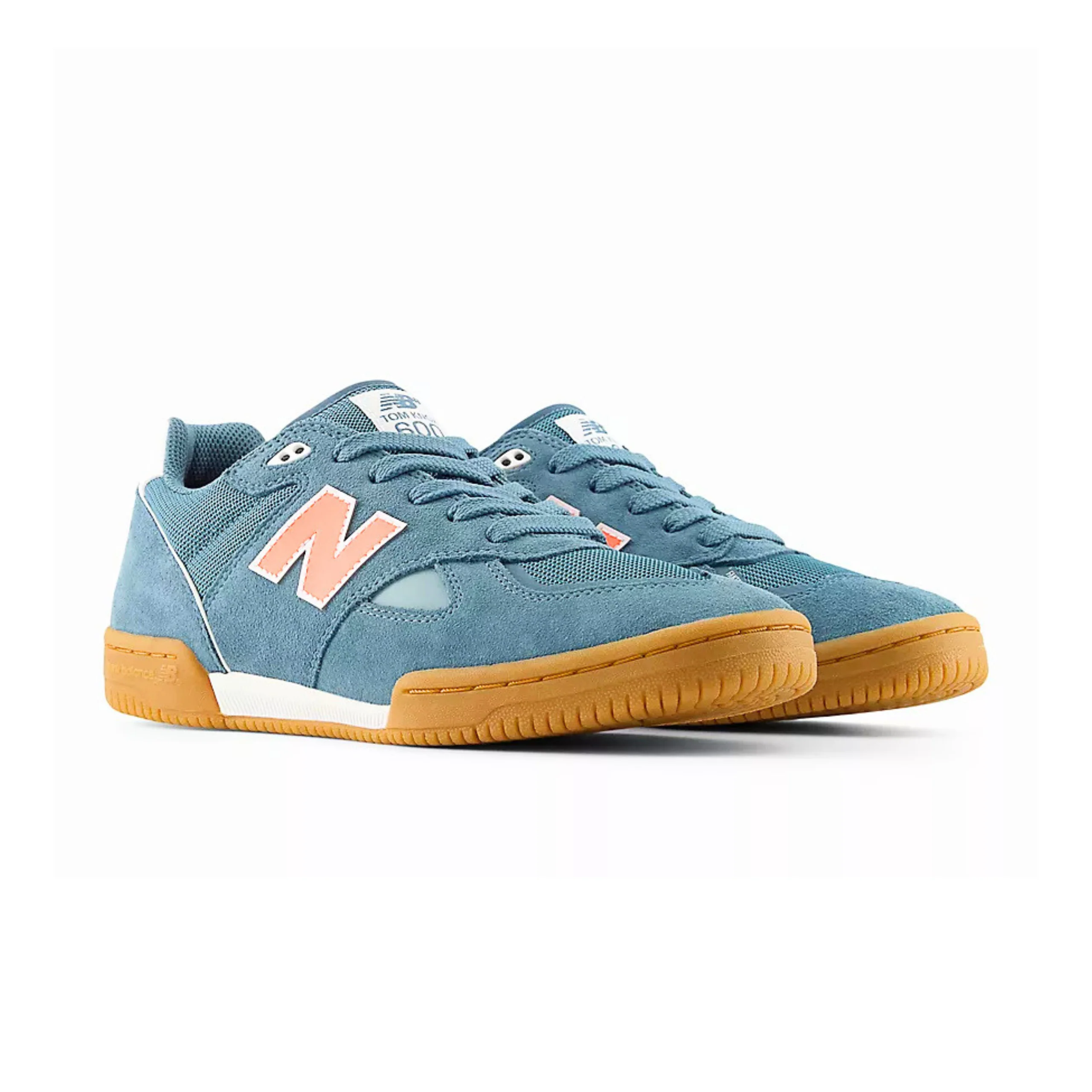 New Balance Numeric 600 Tom Knox Shoes - Salt Water / Tangerine Heat (UN600SWO) - Image 2