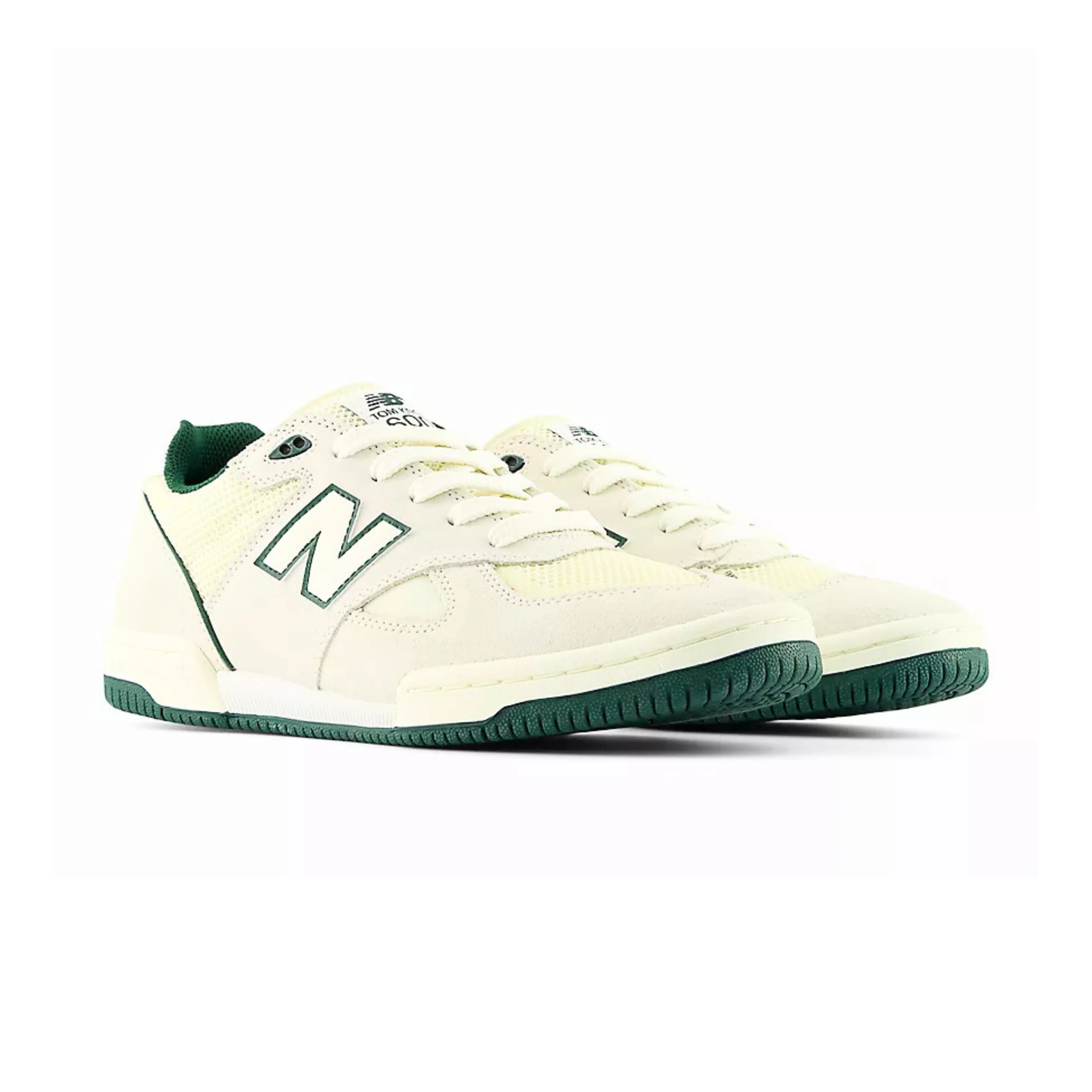 New Balance Numeric 600 Tom Knox Shoes - White / Green (UN600TTR) - Image 2