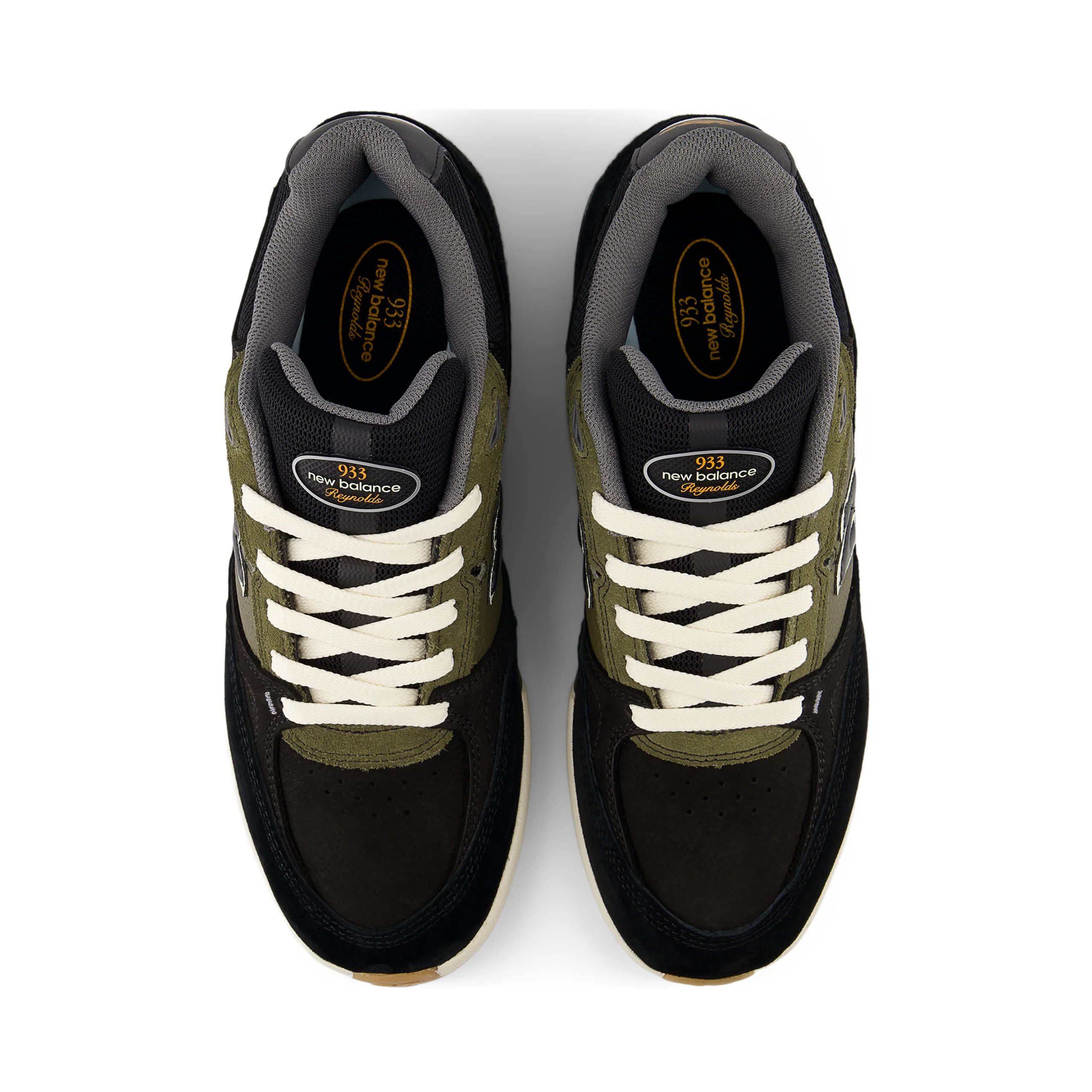 New Balance Numeric 933 Andrew Reynolds Shoes - Black / Dark Olivine (NM933BST) - Image 3