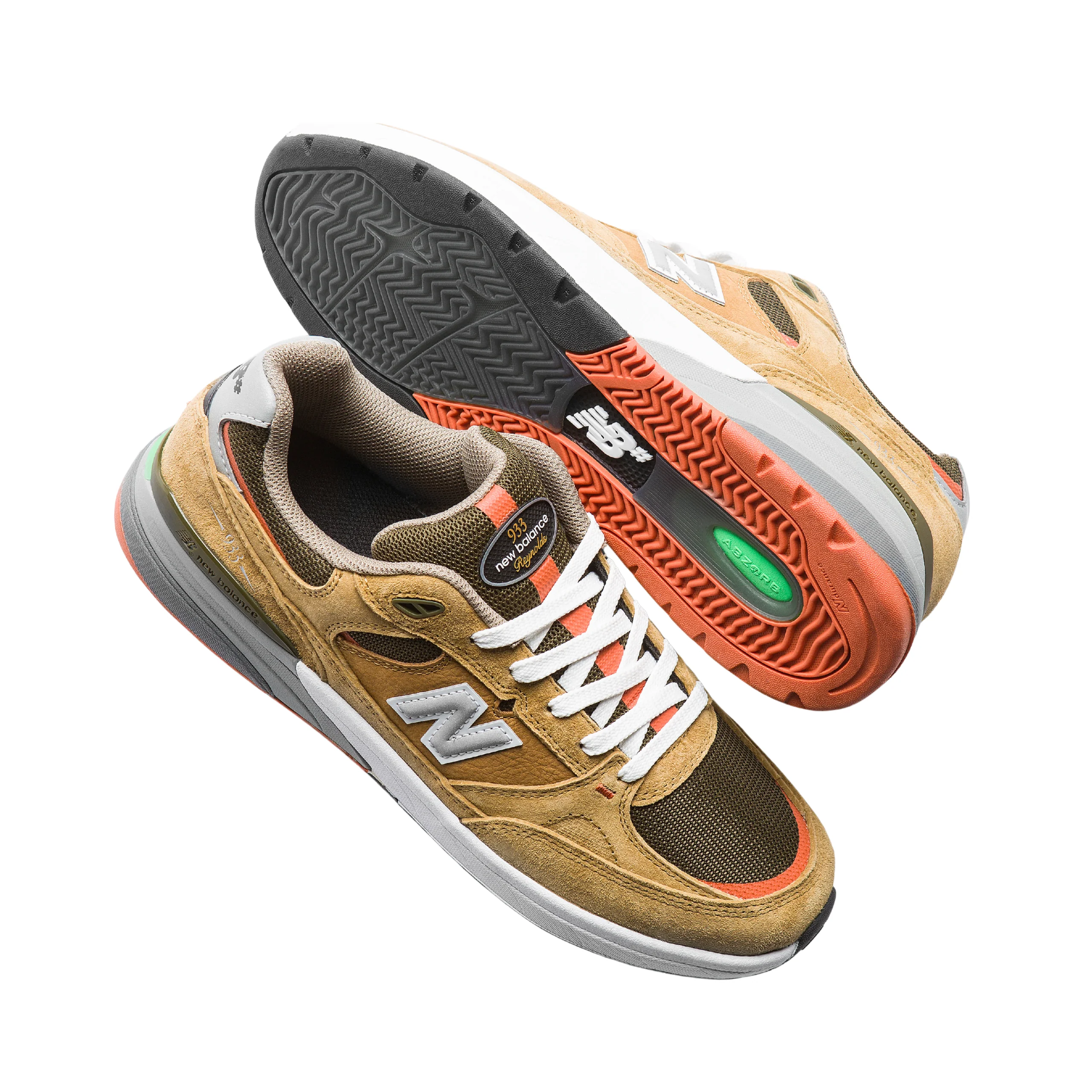 New Balance Numeric 933 Andrew Reynolds Shoes - Camel / Dark Brown (NM933MNO) - Image 6