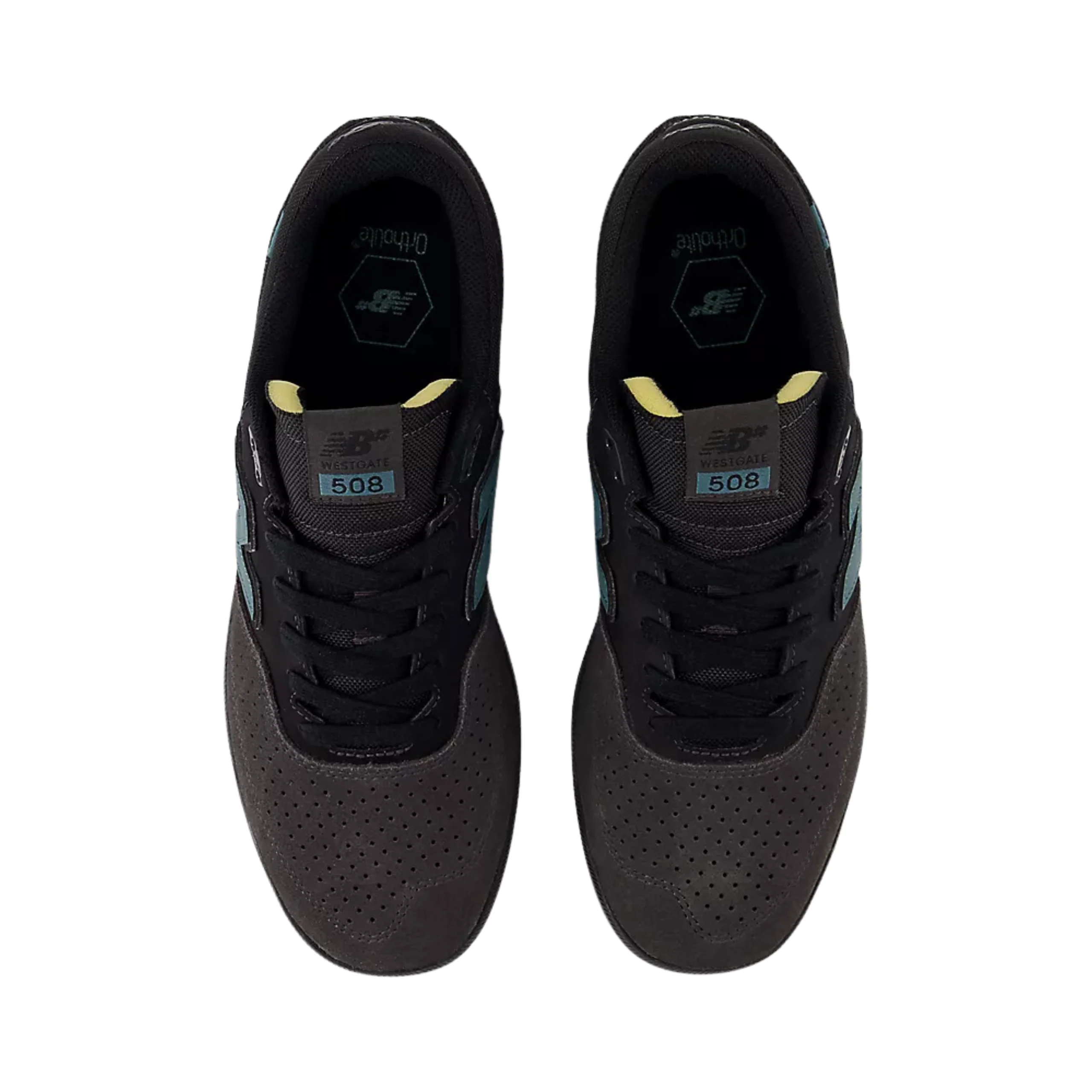 New Balance Numeric Brandon Westgate 508 Shoes - Black Cement / New Spruce (NM508TAC) - Image 3