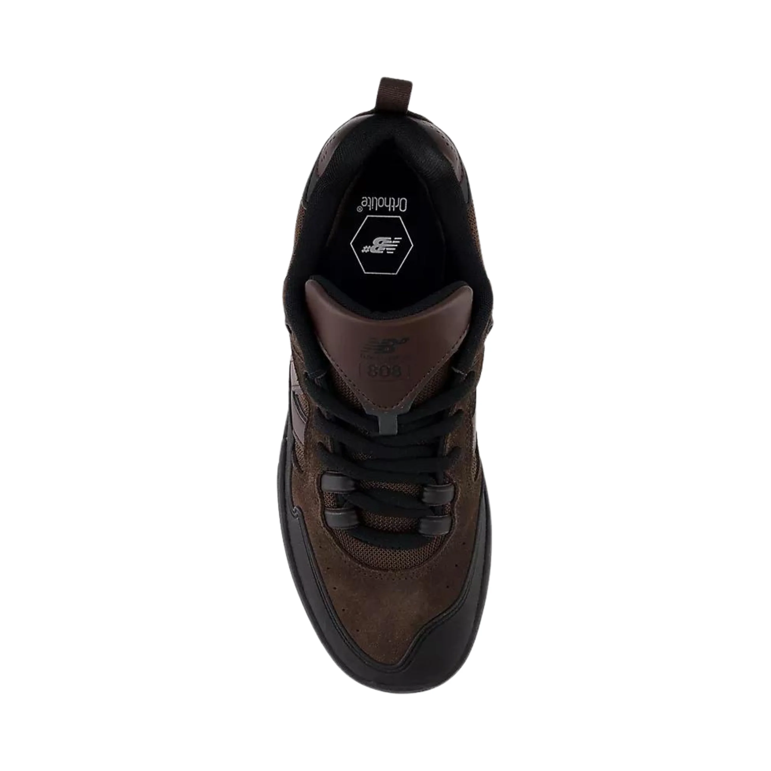 New Balance Numeric Tiago Lemos 808 Shoes - Black Coffee / Black (NM808LXR) - Image 4