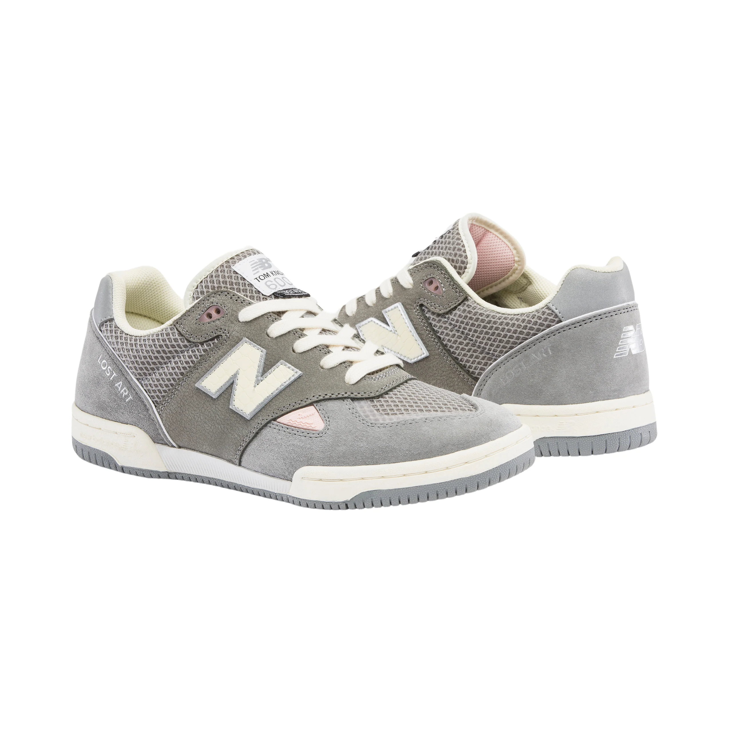 New Balance Numeric Tom Knox 600 x Lost Art Shoes - Sea Salt / Grey (NM600ART) - Image 3