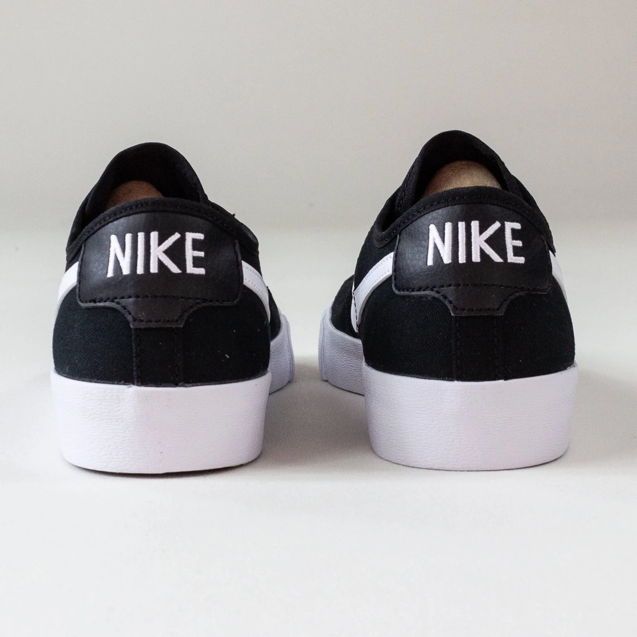 Nike SB Blazer Court Shoes- Black / White (002) - Image 6