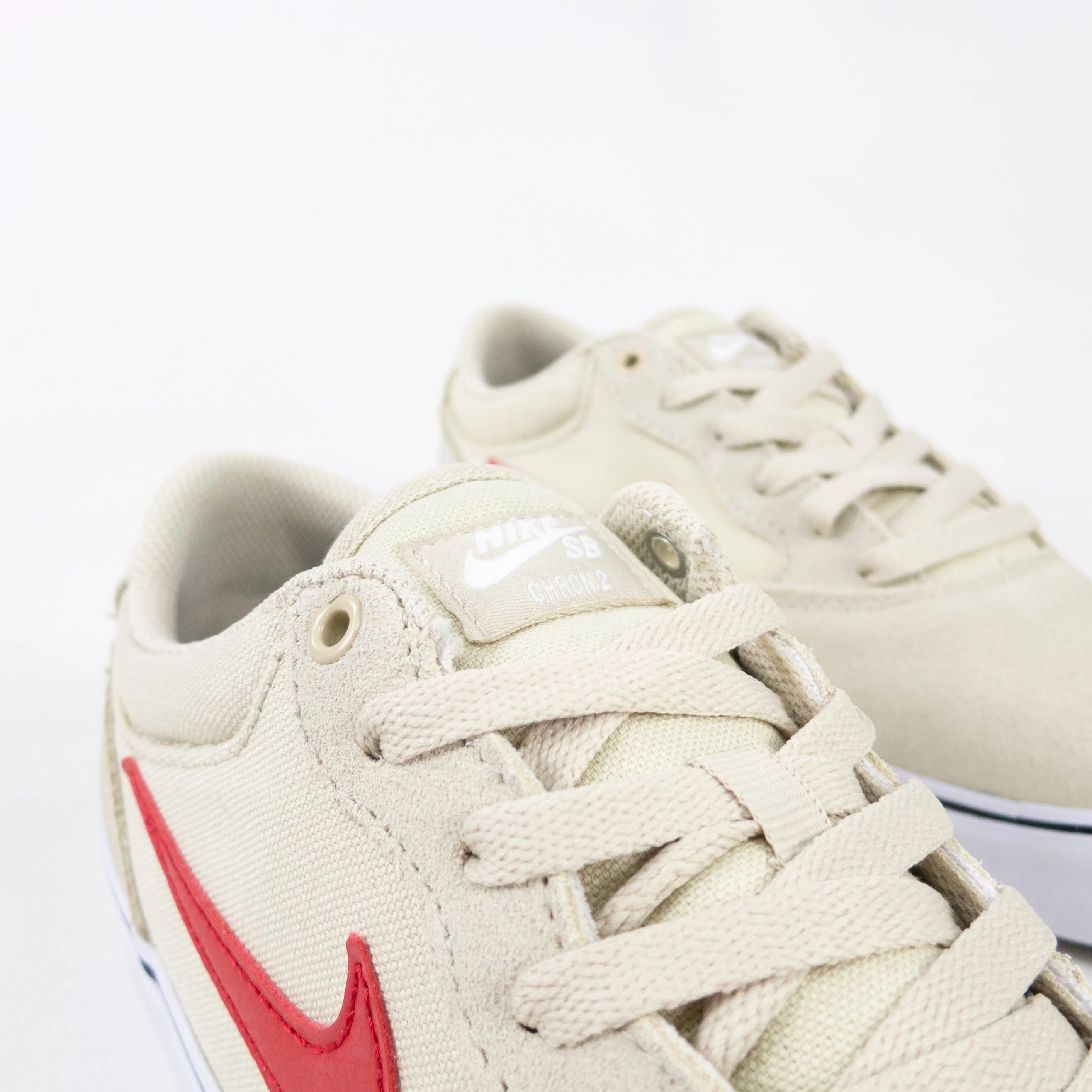 Nike SB Chron 2 Skate Shoes - Rattan/University Red-Rattan-Sail (202) - Image 3