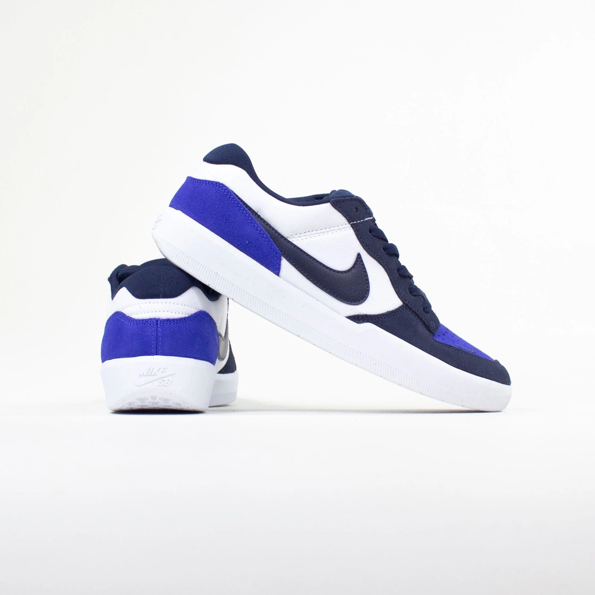 Nike SB Force 58 Shoes - Obsidian / Obsidian-White-Hyper Royal (401) - Image 3