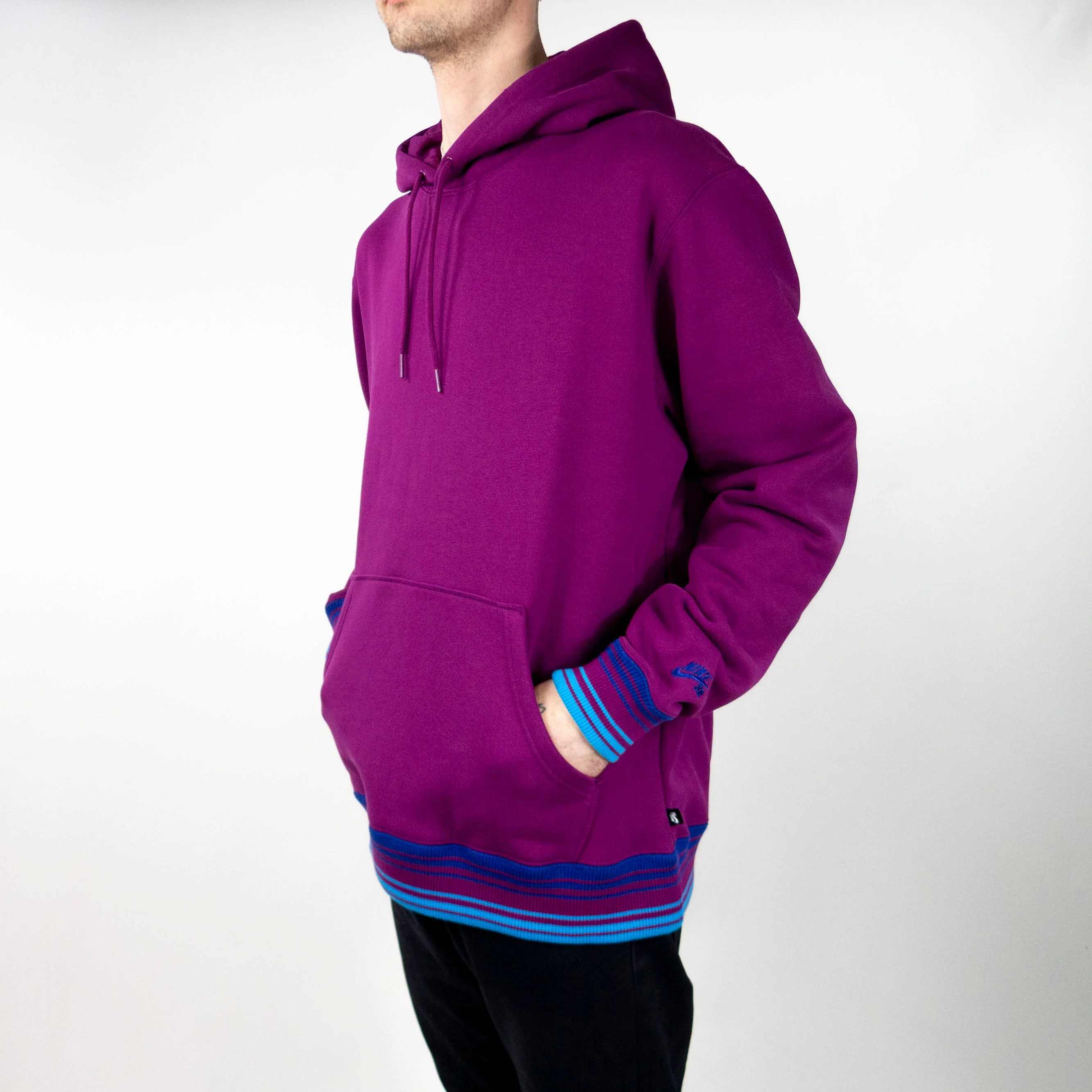 Nike SB Heavyweight Hoodie - Sangria/Laser Blue/Deep Royal Blue - Image 3