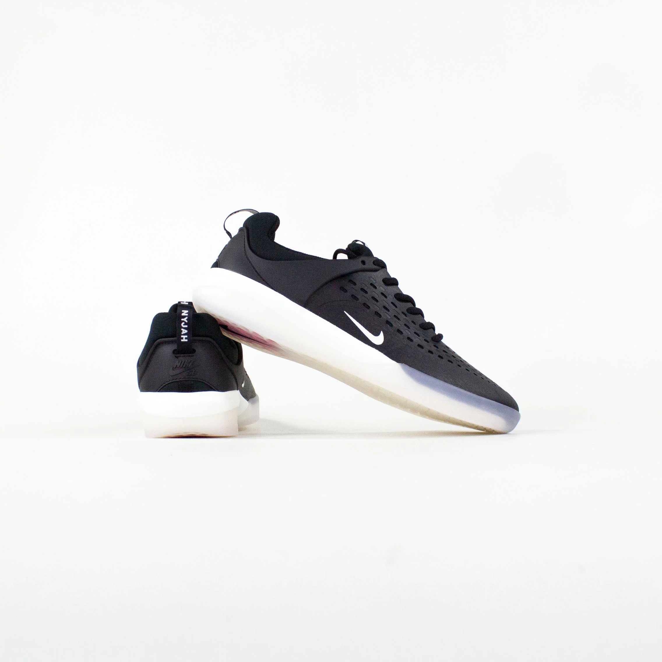 Nike SB Nyjah 3 Shoes - Black / White / Black / Summit White (002) - Image 3