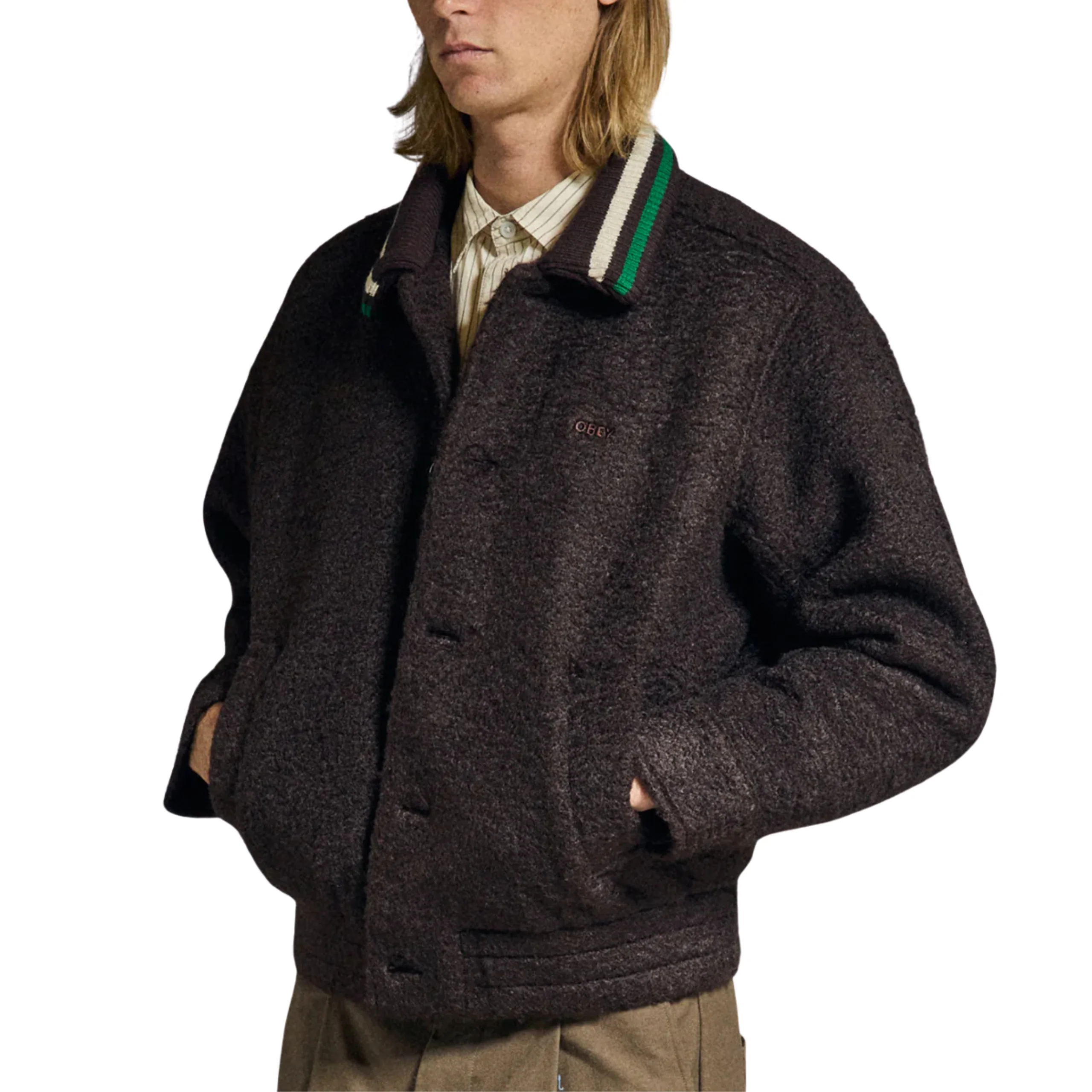 OBEY Arden Blouson Jacket - Java Brown - Image 3