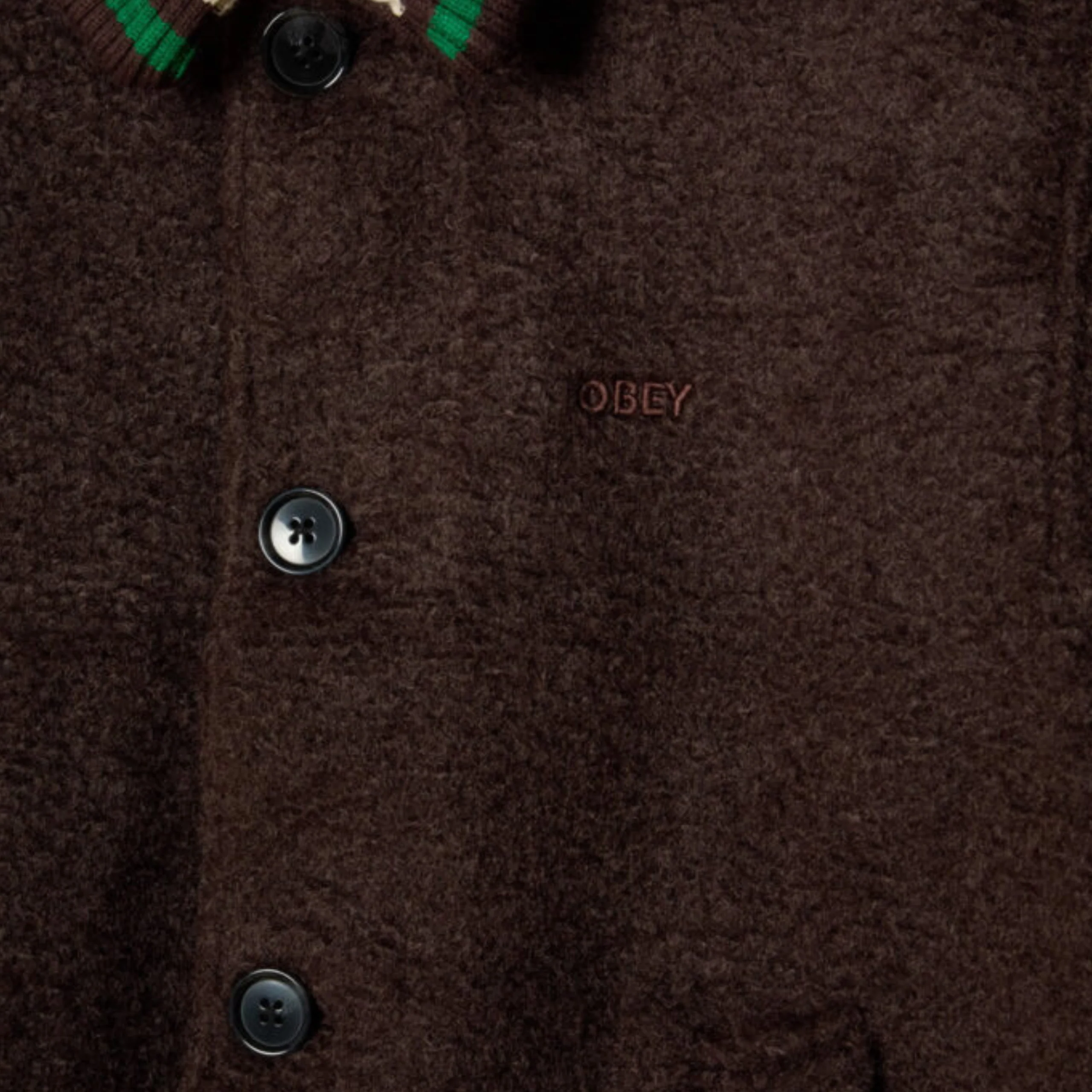 OBEY Arden Blouson Jacket - Java Brown - Image 4