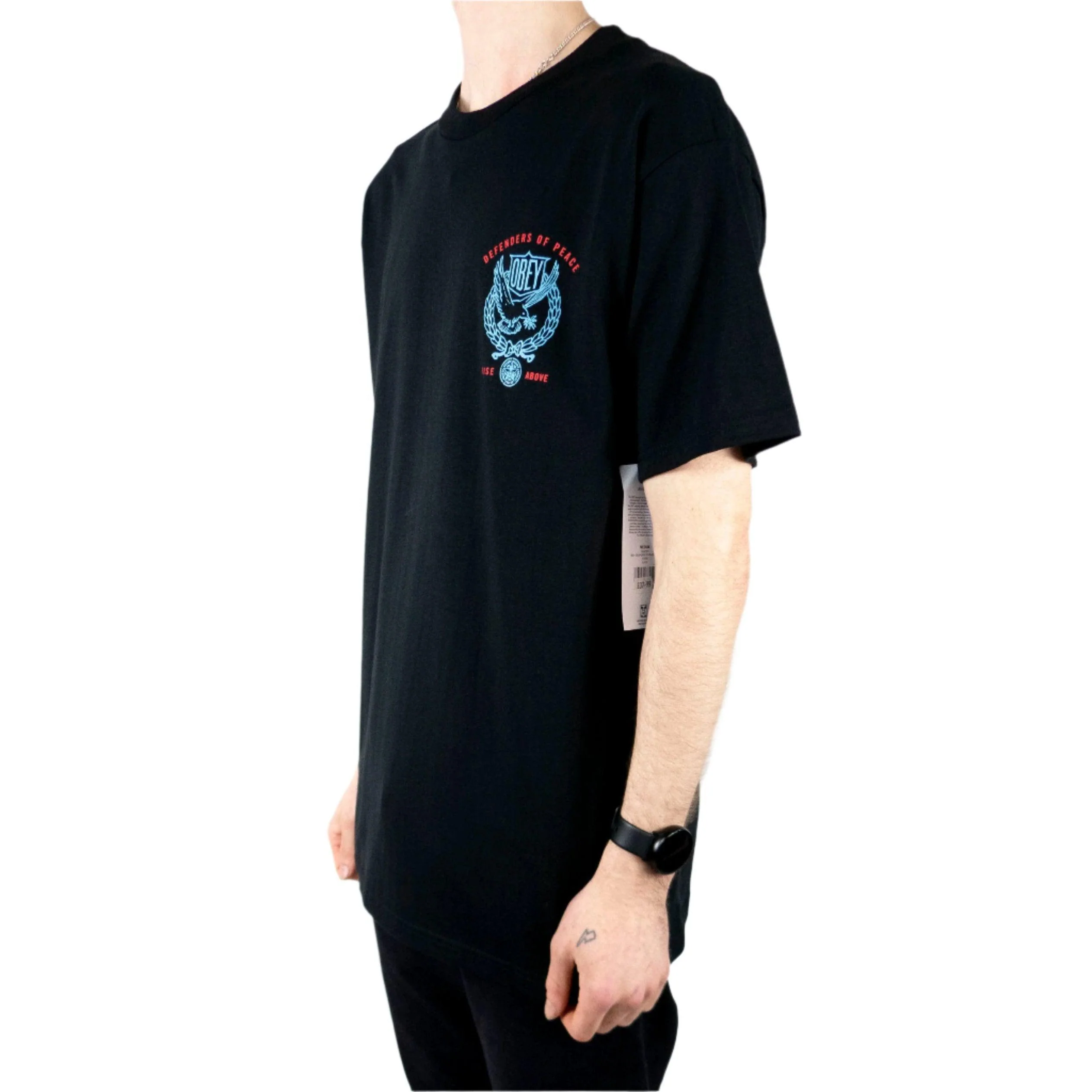 OBEY Defenders Of Peace Dove T-Shirt - Black - Image 3