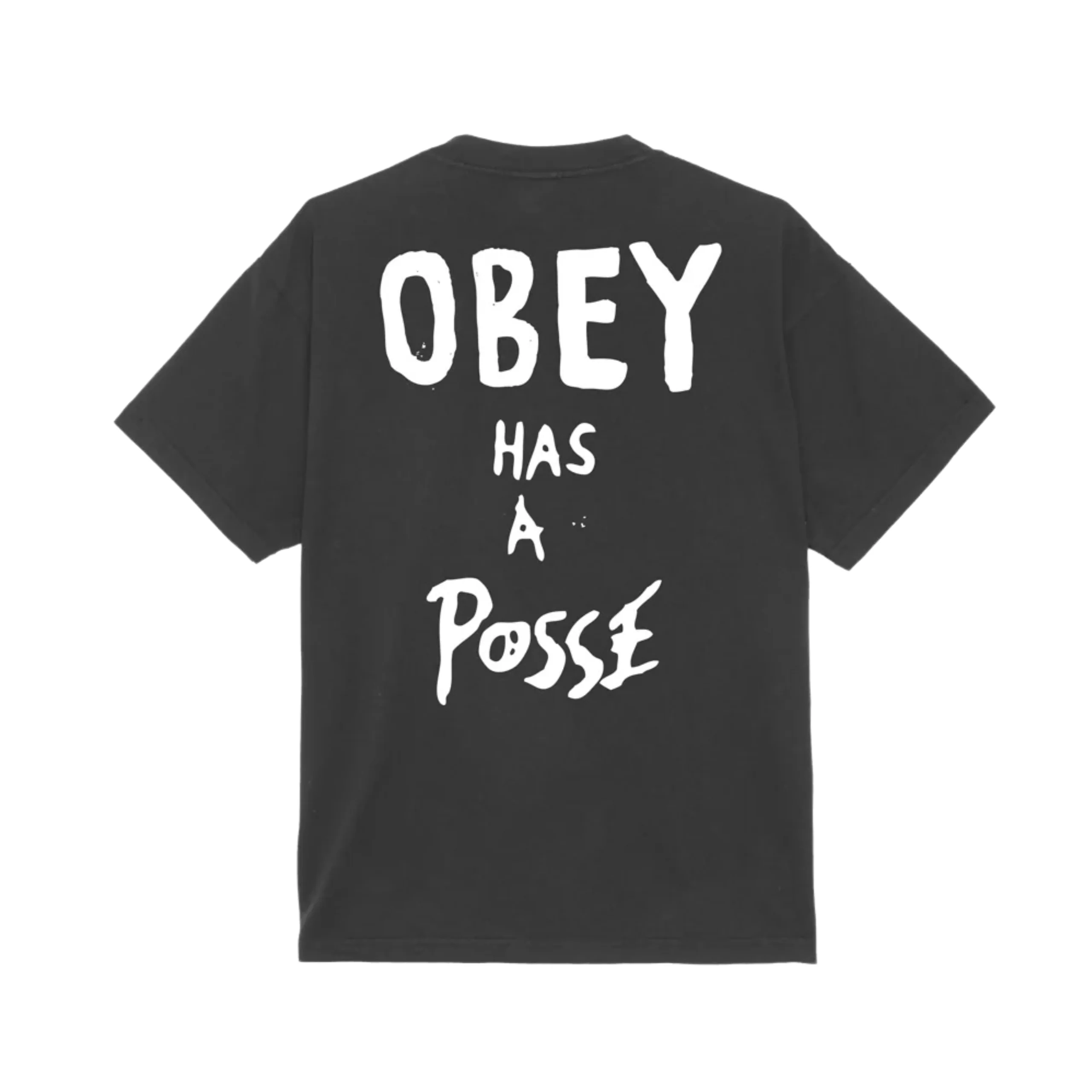 OBEY Has A Posse T-Shirt - Vintage Black - Image 2