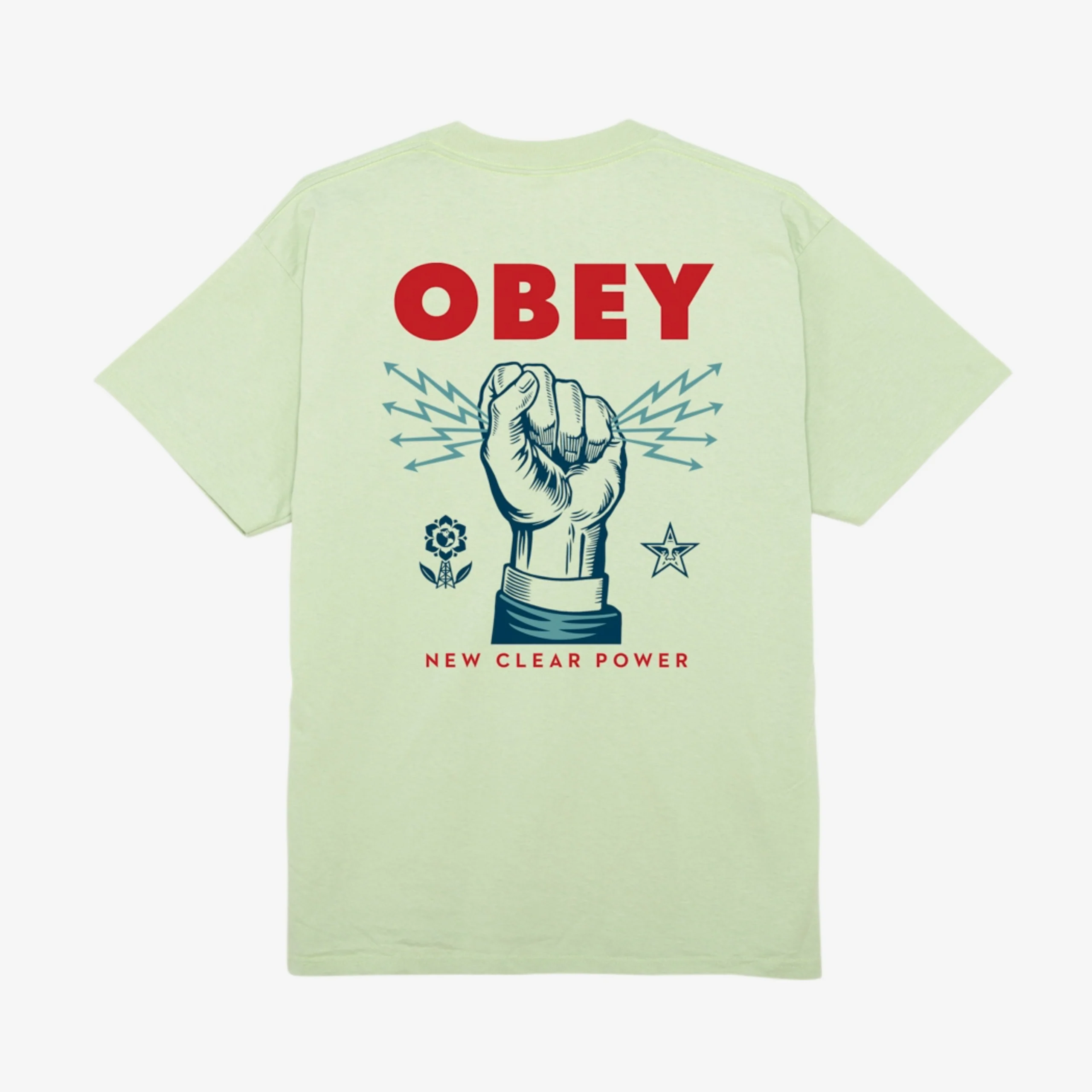 OBEY New Clear Power T-Shirt - Cucumber - Image 2