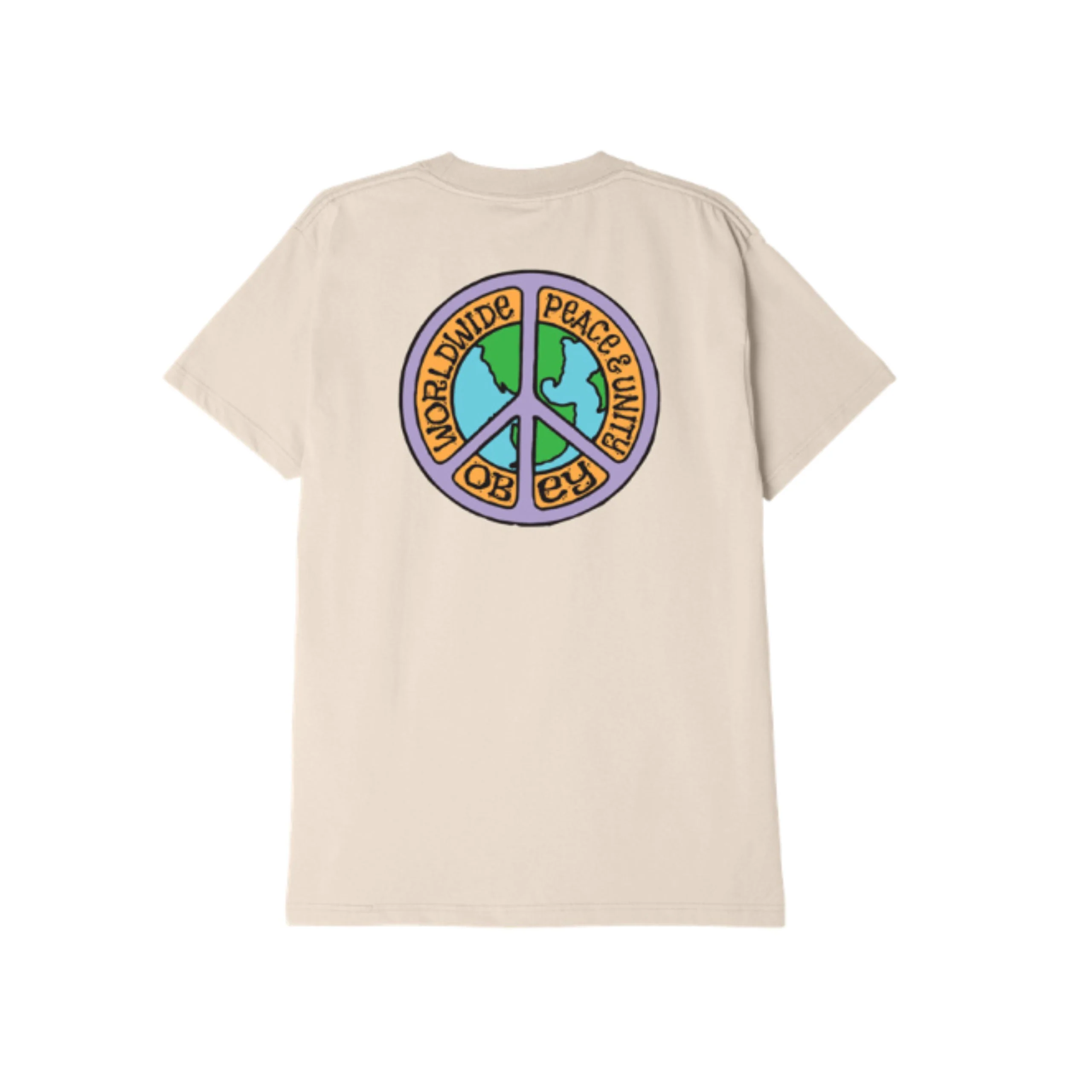 OBEY Peace & Unity T-Shirt - Cream - Image 2