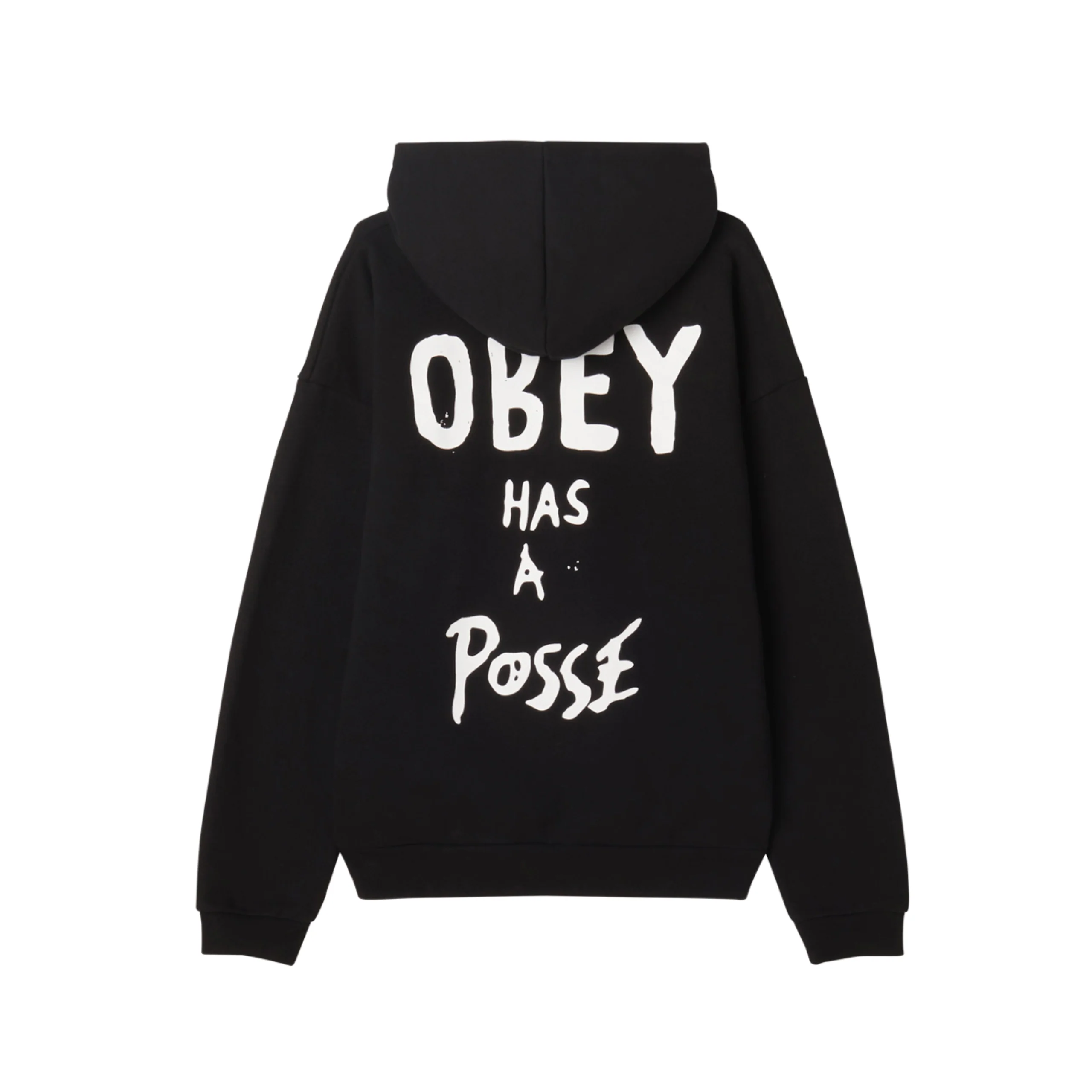 OBEY Posse Extra Heavy Hoodie - Black - Image 2