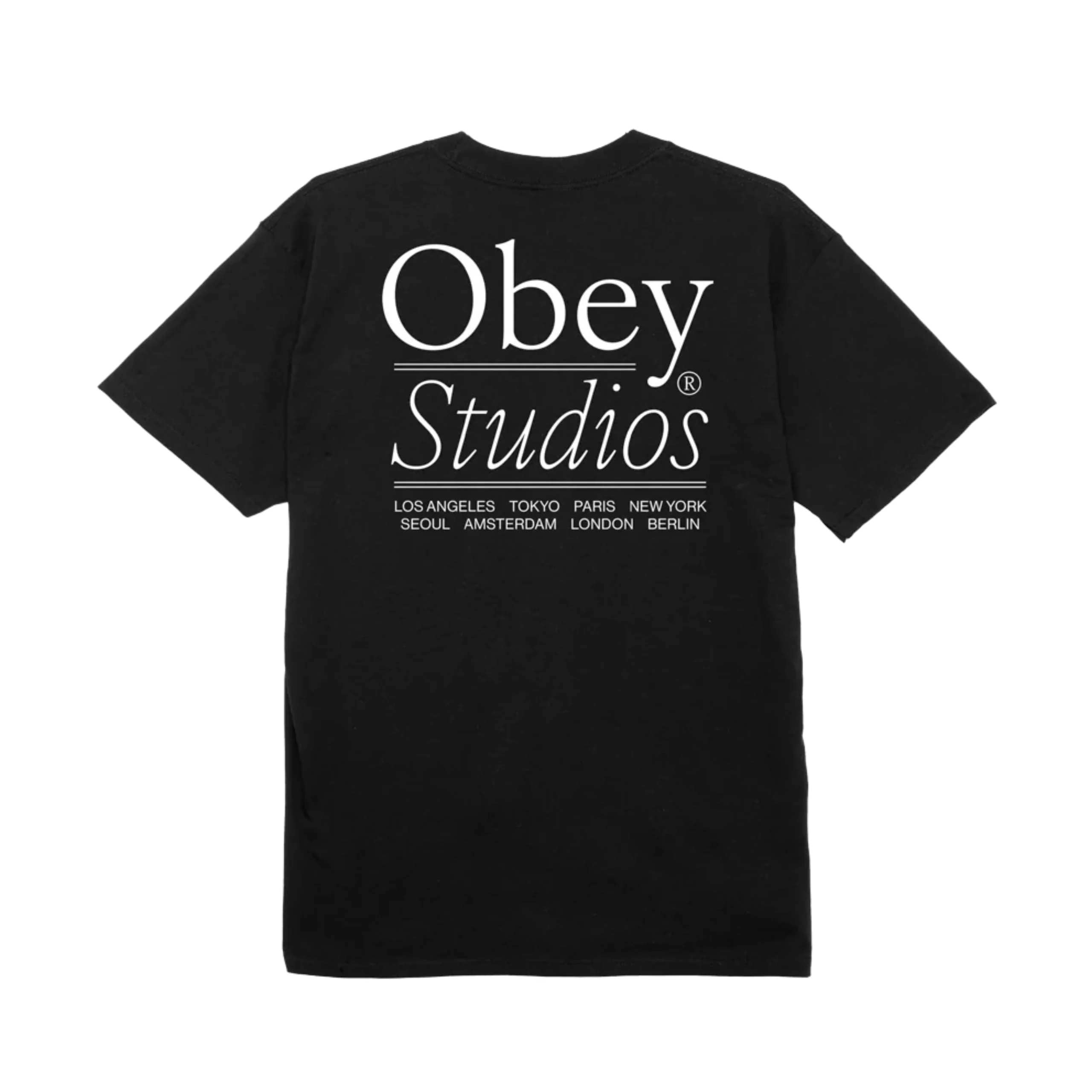 OBEY Studios T-Shirt - Black - Image 2