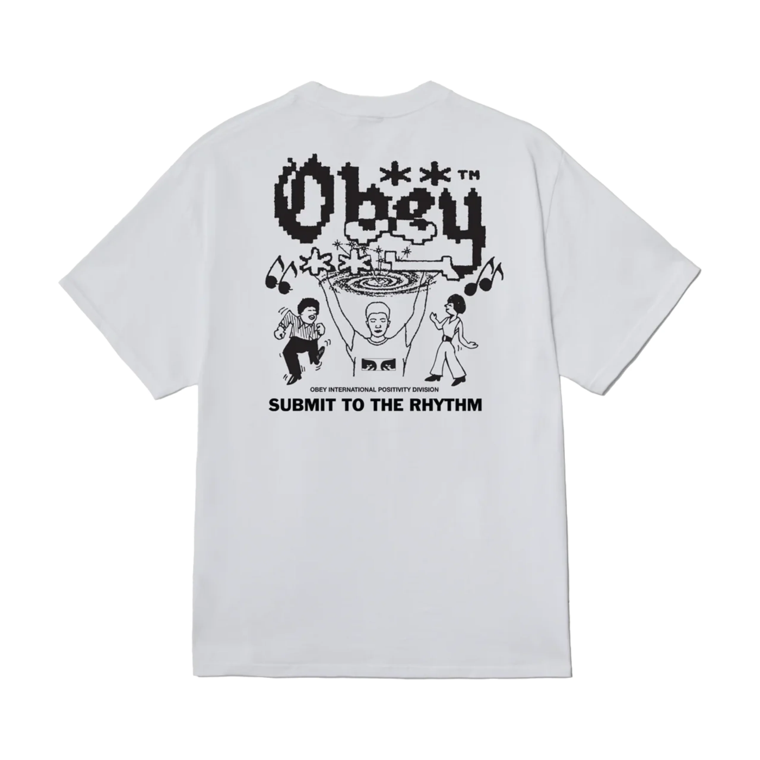 Obey Submit to The Rhythm T-Shirt - White - Image 2