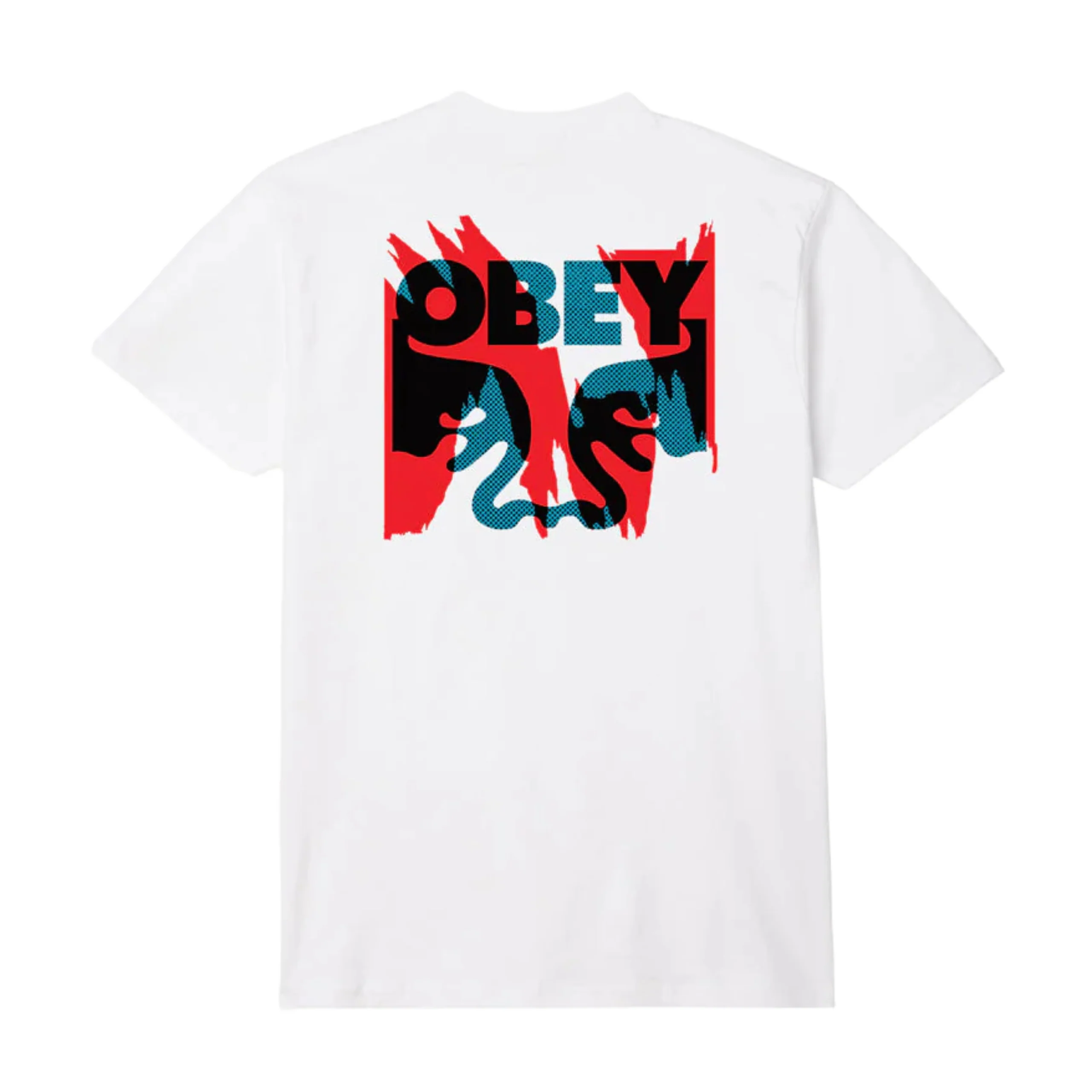 OBEY Torn Posters Icon T-Shirt - White - Image 2