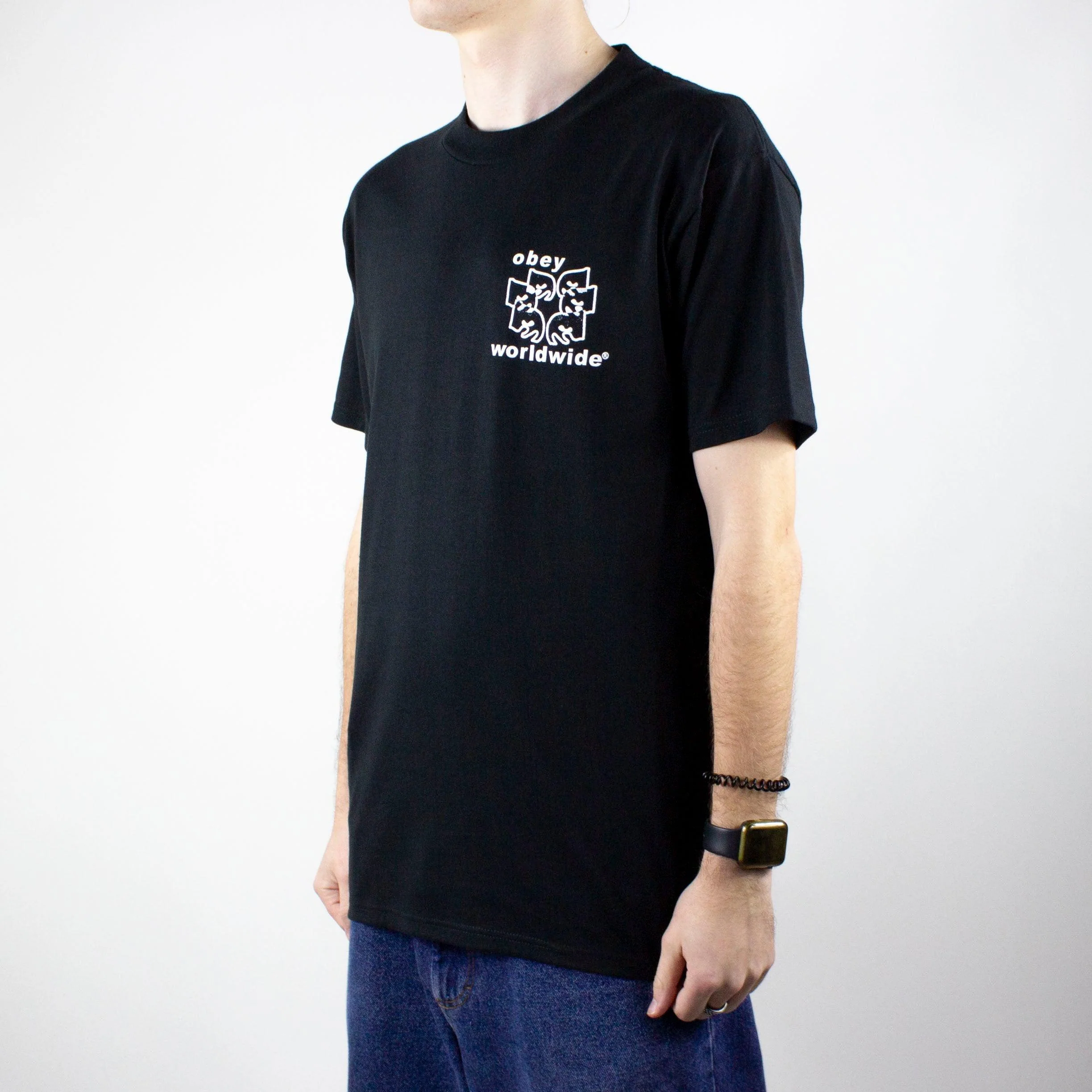 OBEY Worldwide Eyes T-Shirt - Black - Image 3