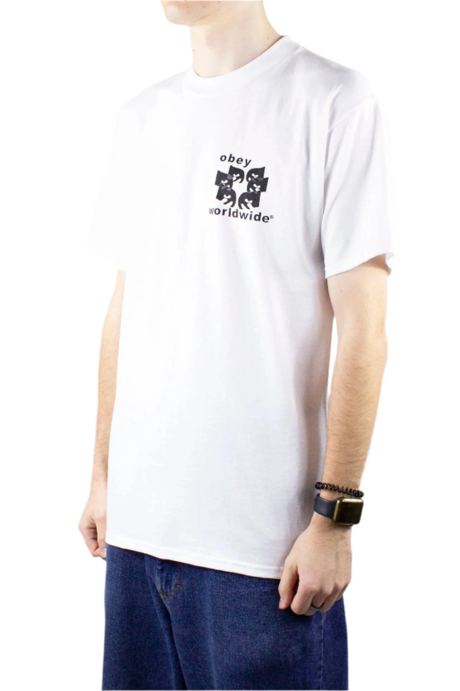 OBEY Worldwide Eyes T-Shirt - White - Image 3