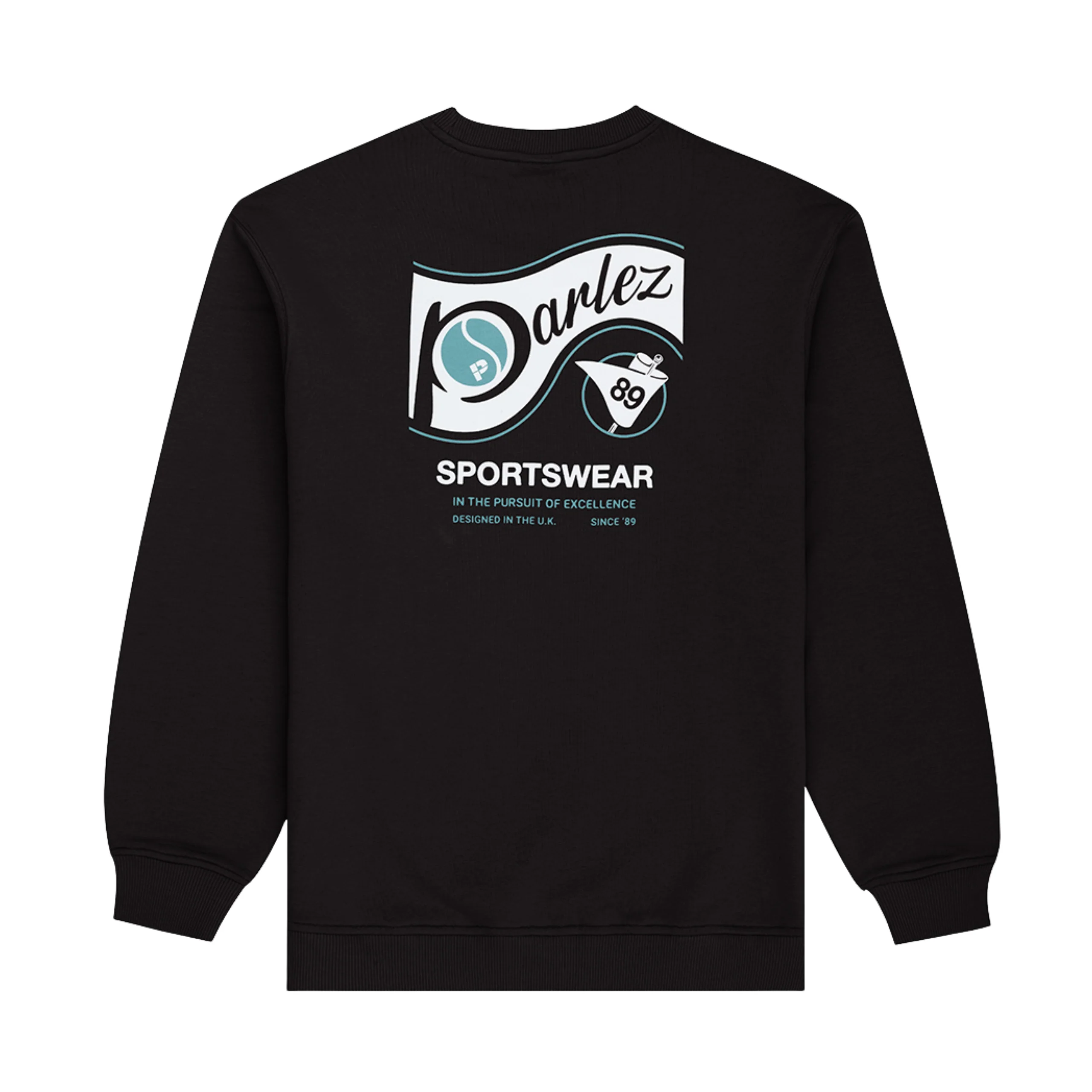 Parlez Iocus Crewneck Sweatshirt - Black / Petrol - Image 2