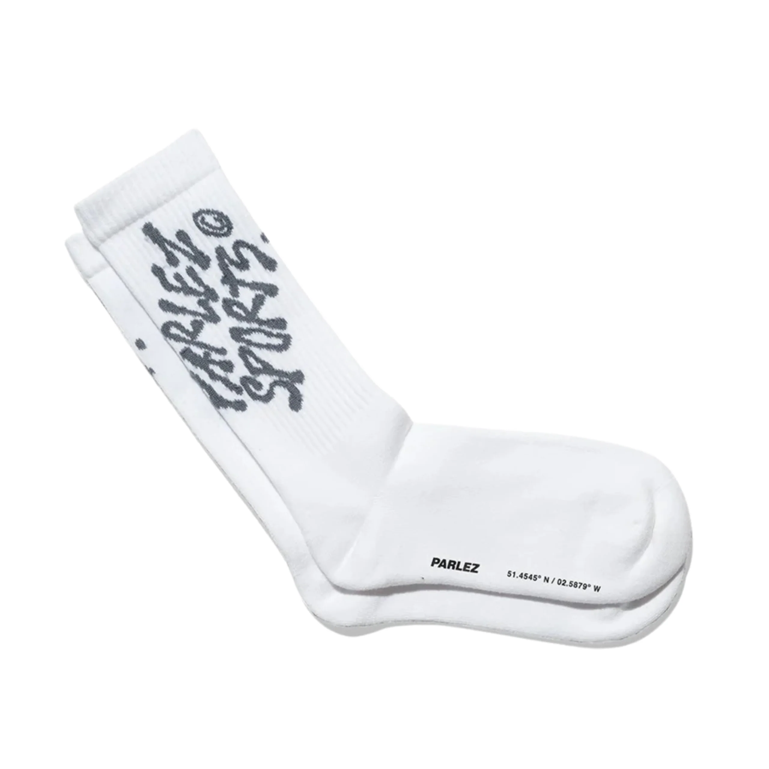 Parlez Source Socks - White / Purple Haze