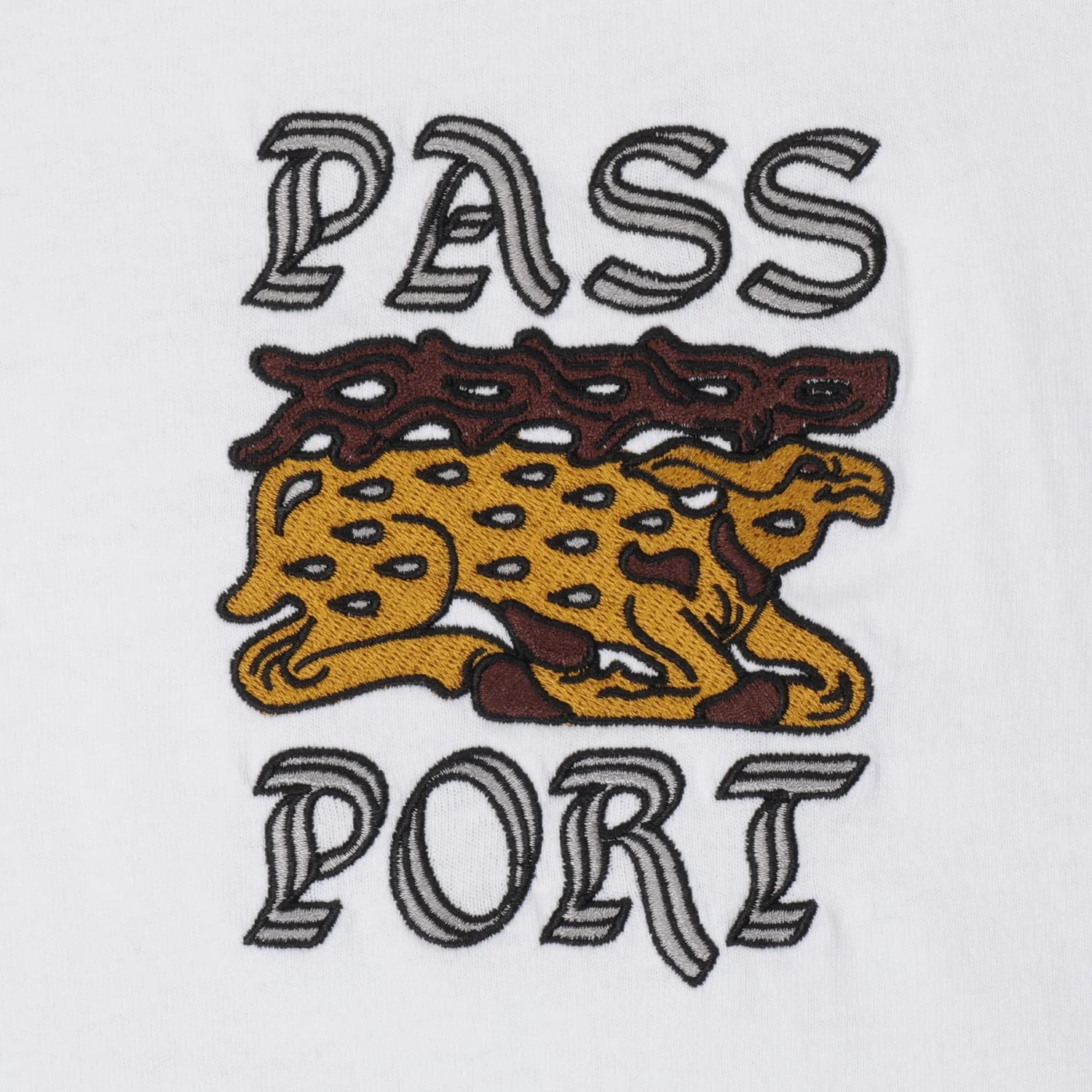 Pass Port Antler T-Shirt - White - Image 2